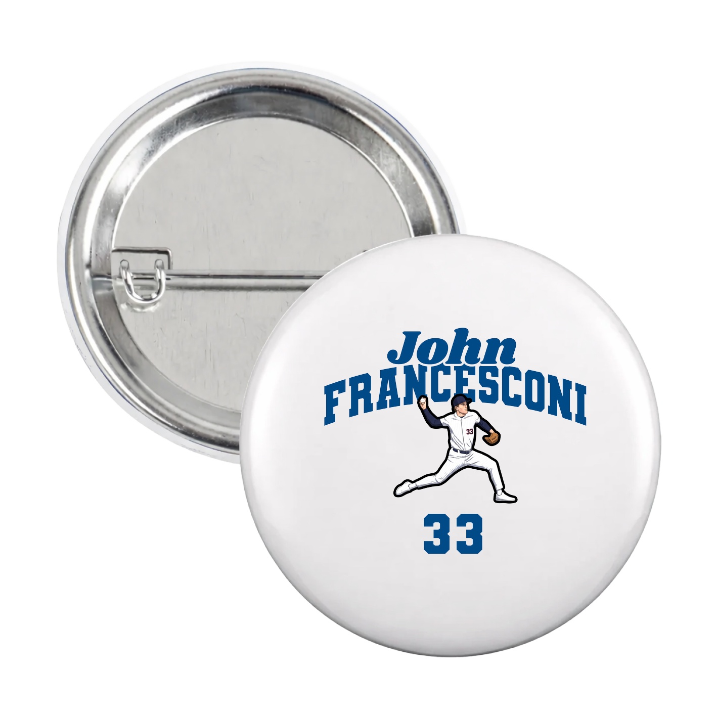 Game Day Button — Signature Arch in White