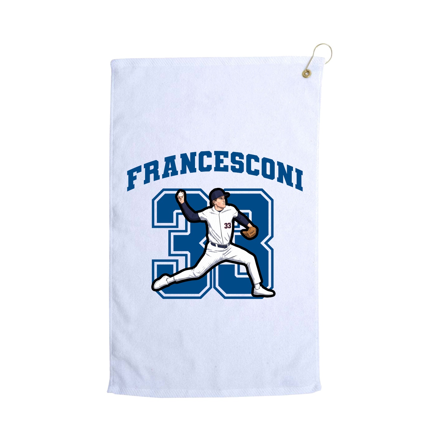 Golf Towel — Number in White