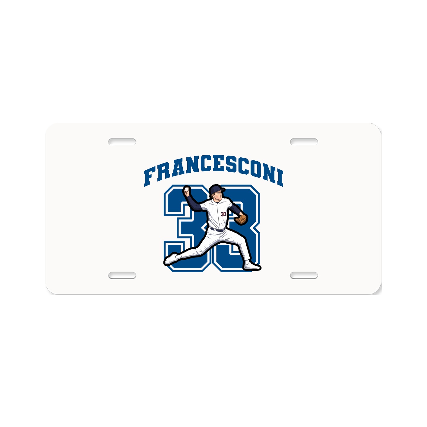 License Plate — Number in Classic