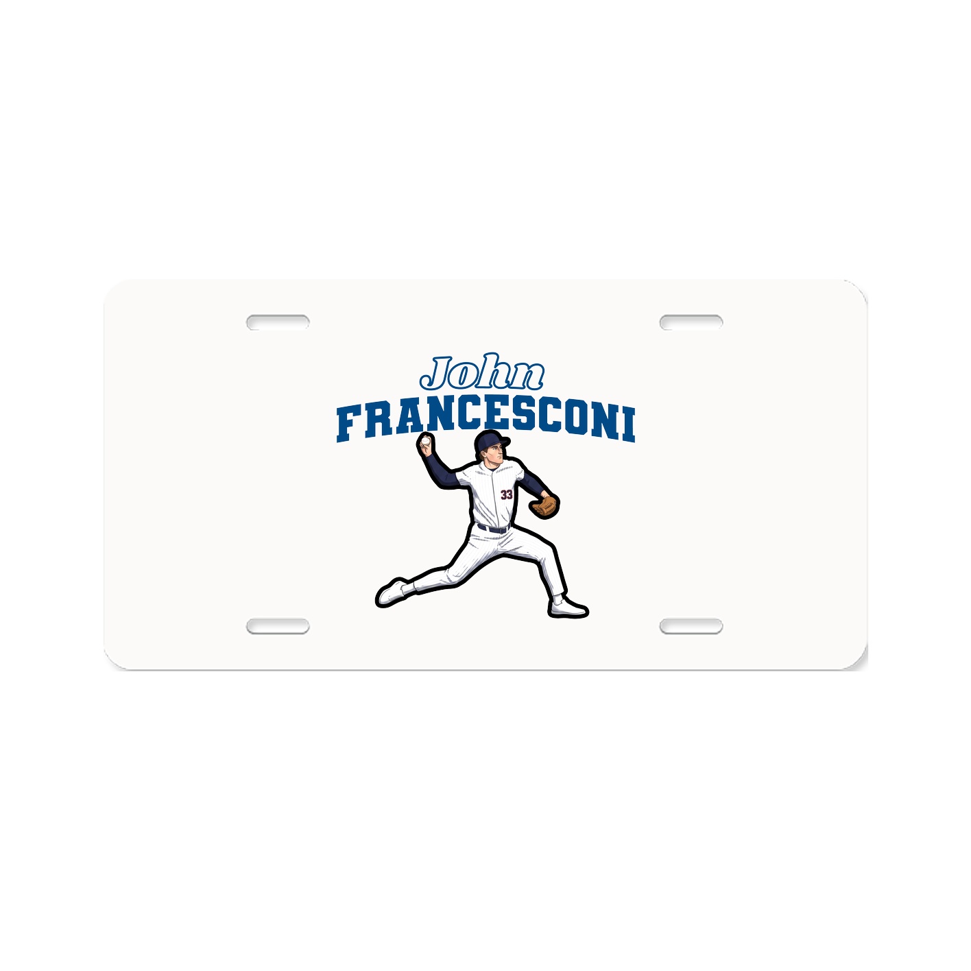 License Plate — Name Arch in Classic