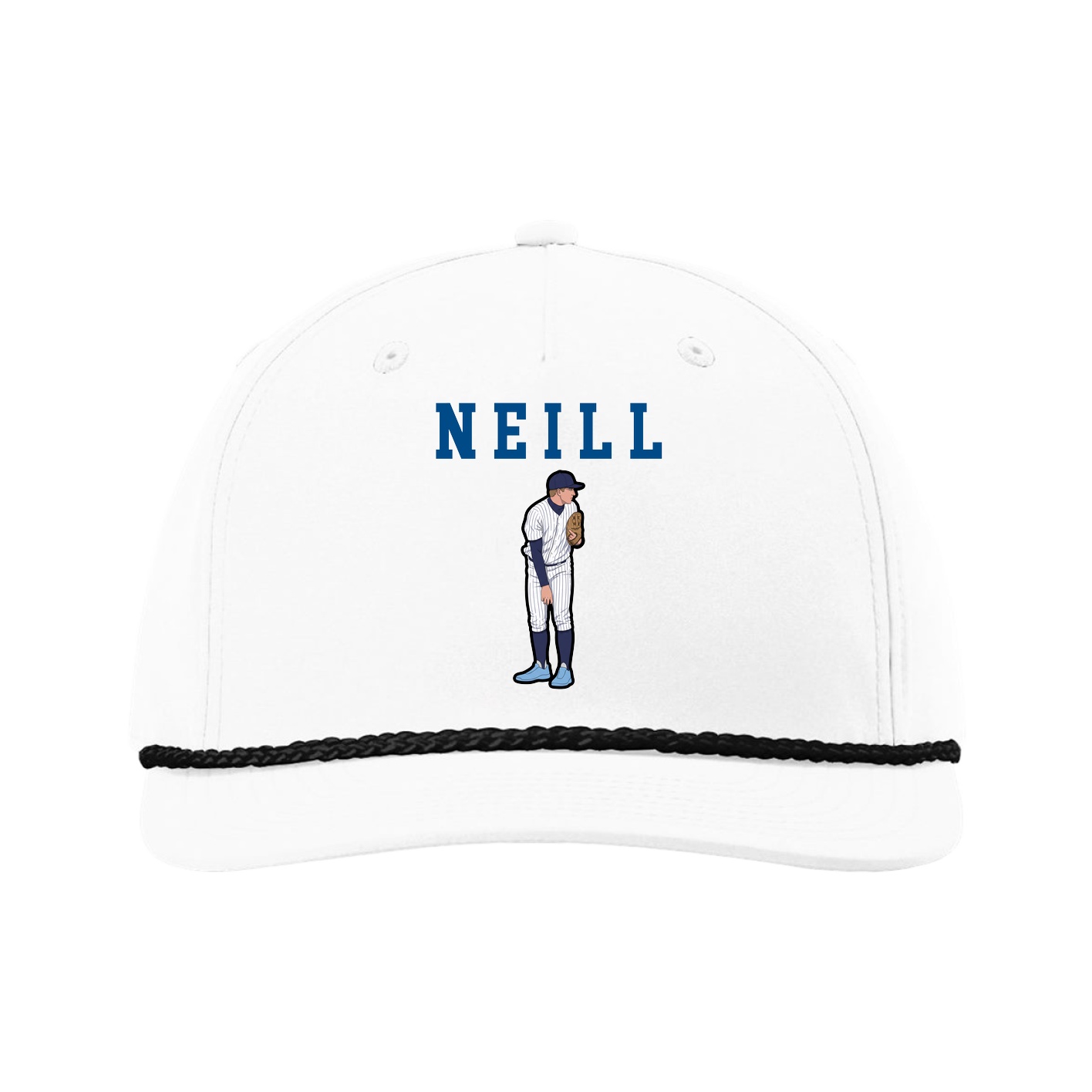 Five-Panel Classic Rope Cap — Shirsey in White