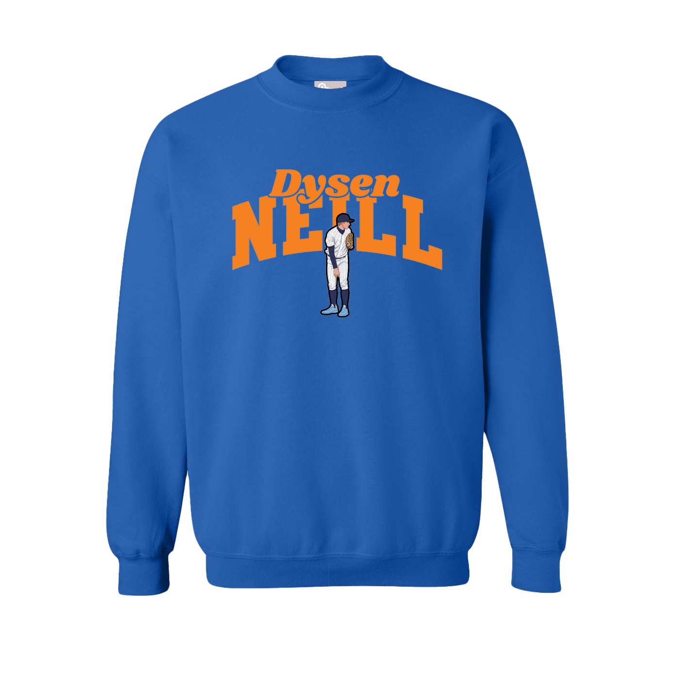 Fleece Crew — Signature Arch in Royal
