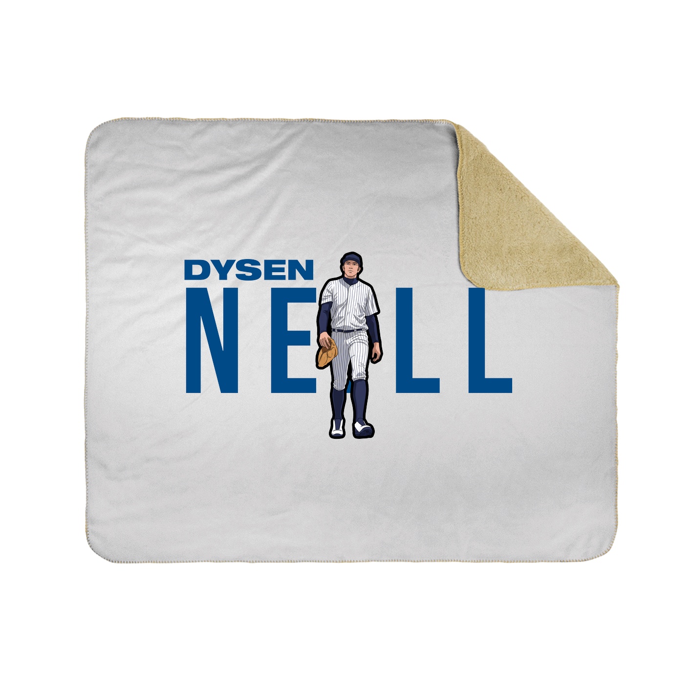 Throw Blanket — Player Name in White