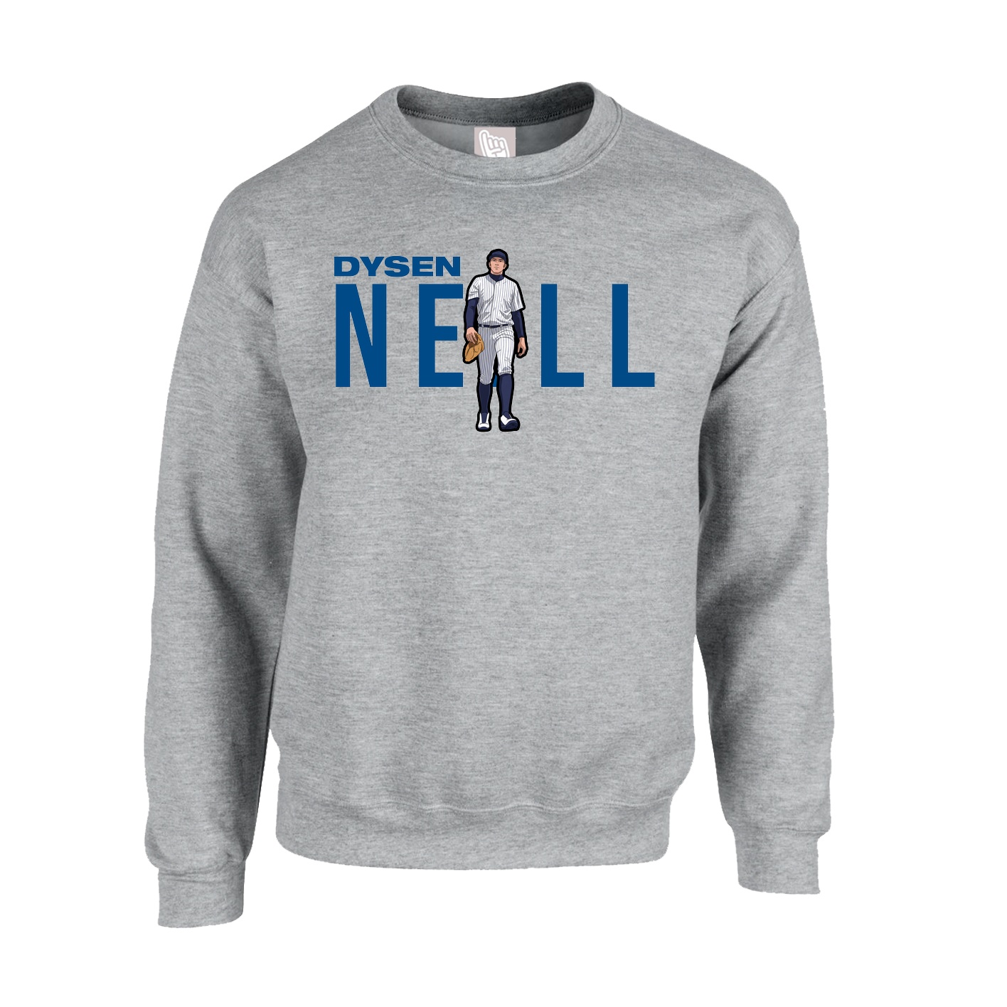Fleece Crew — Player Name in Grey