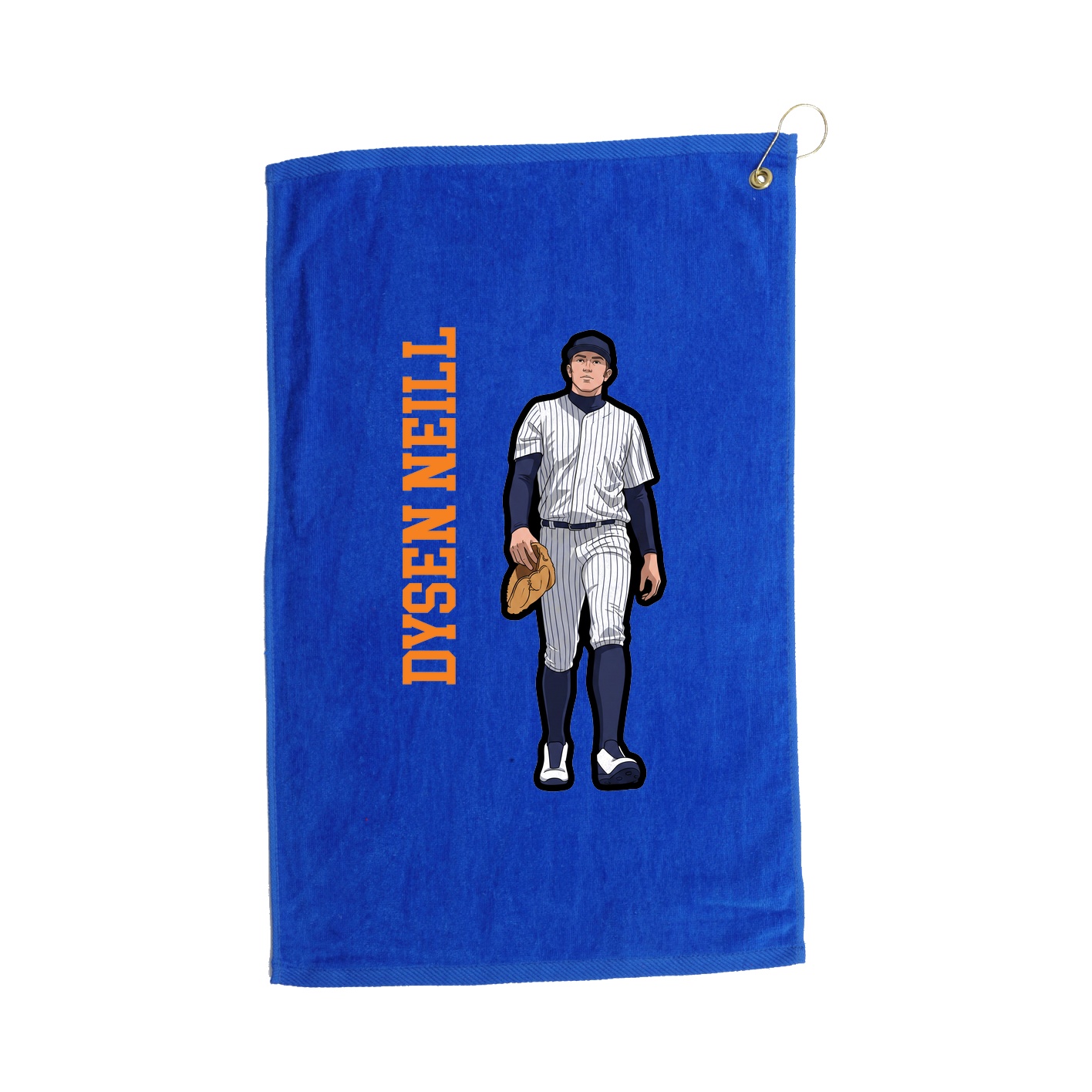 Golf Towel — Name Vertical in Royal