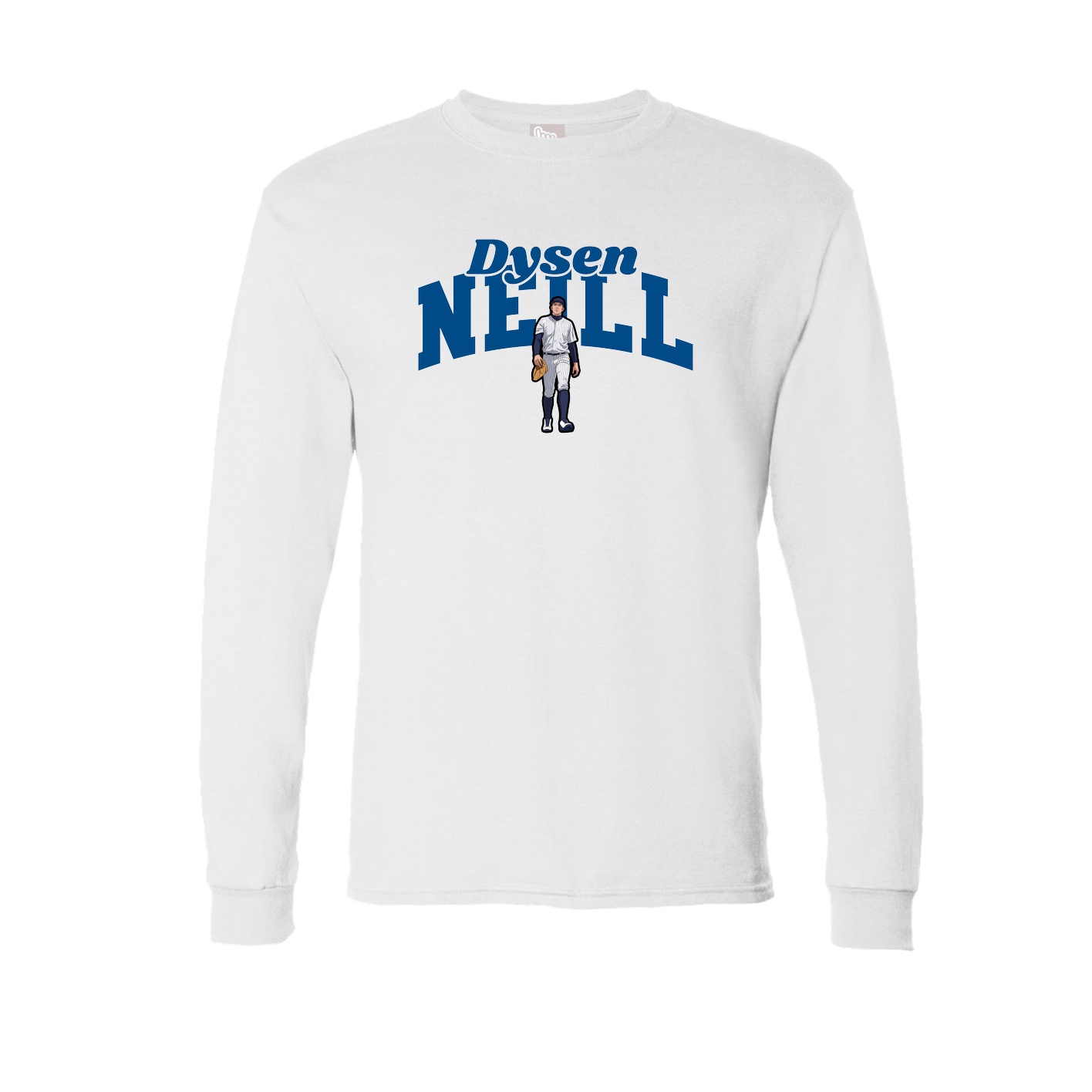 Long Sleeve Tee — Signature Arch in White