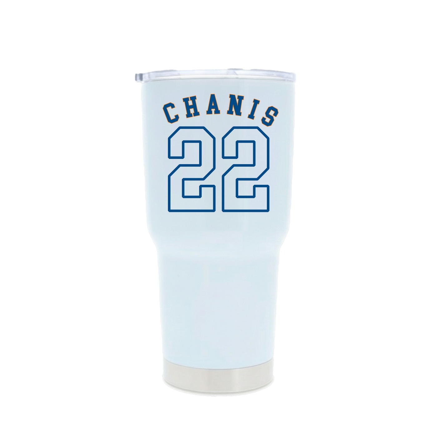 30oz Stainless Steel Tumbler — Shirsey Arch in White