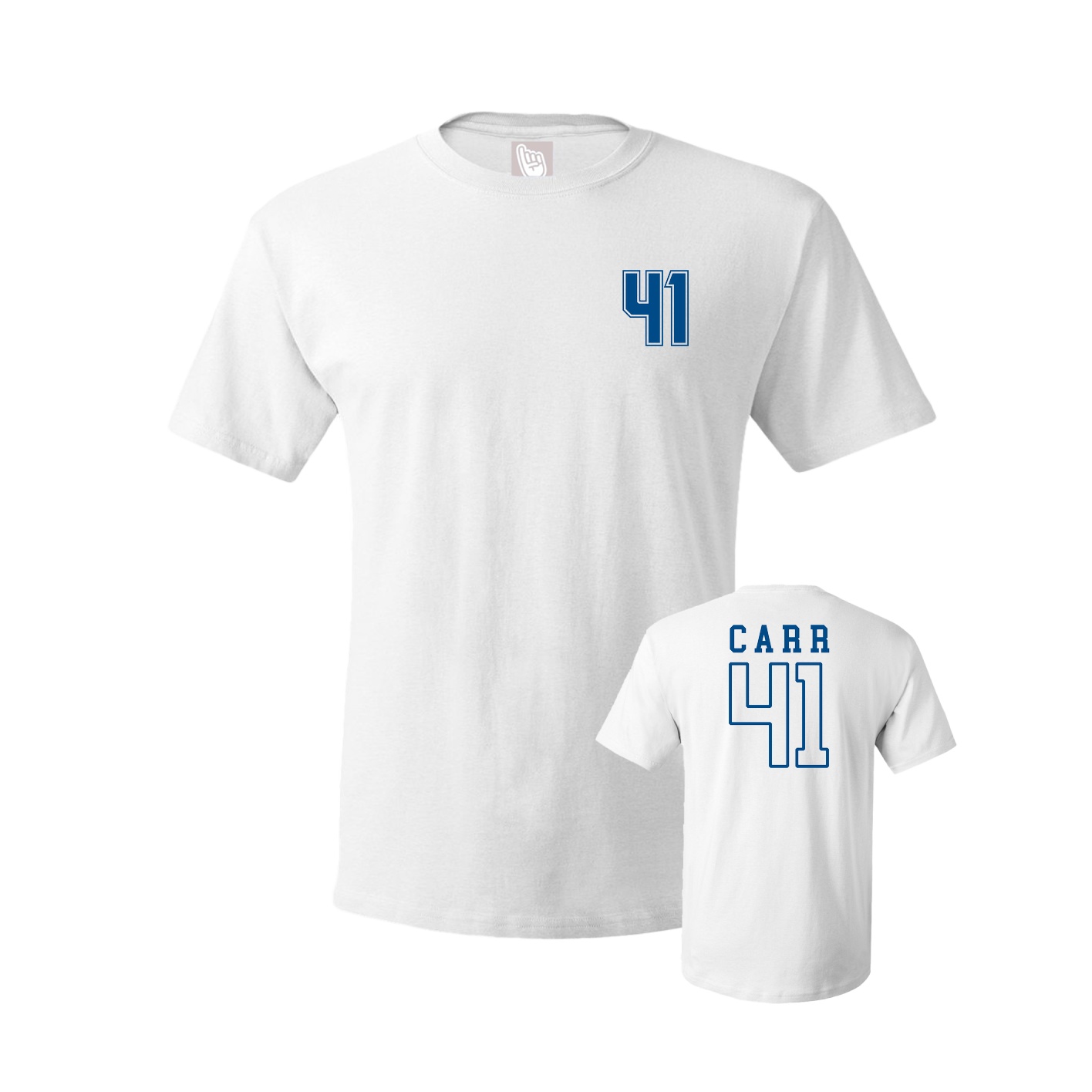 Youth Tee — Chest Back in White