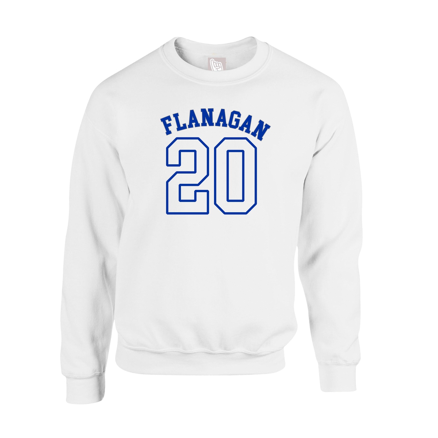 Fleece Crew — Shirsey Arch in White