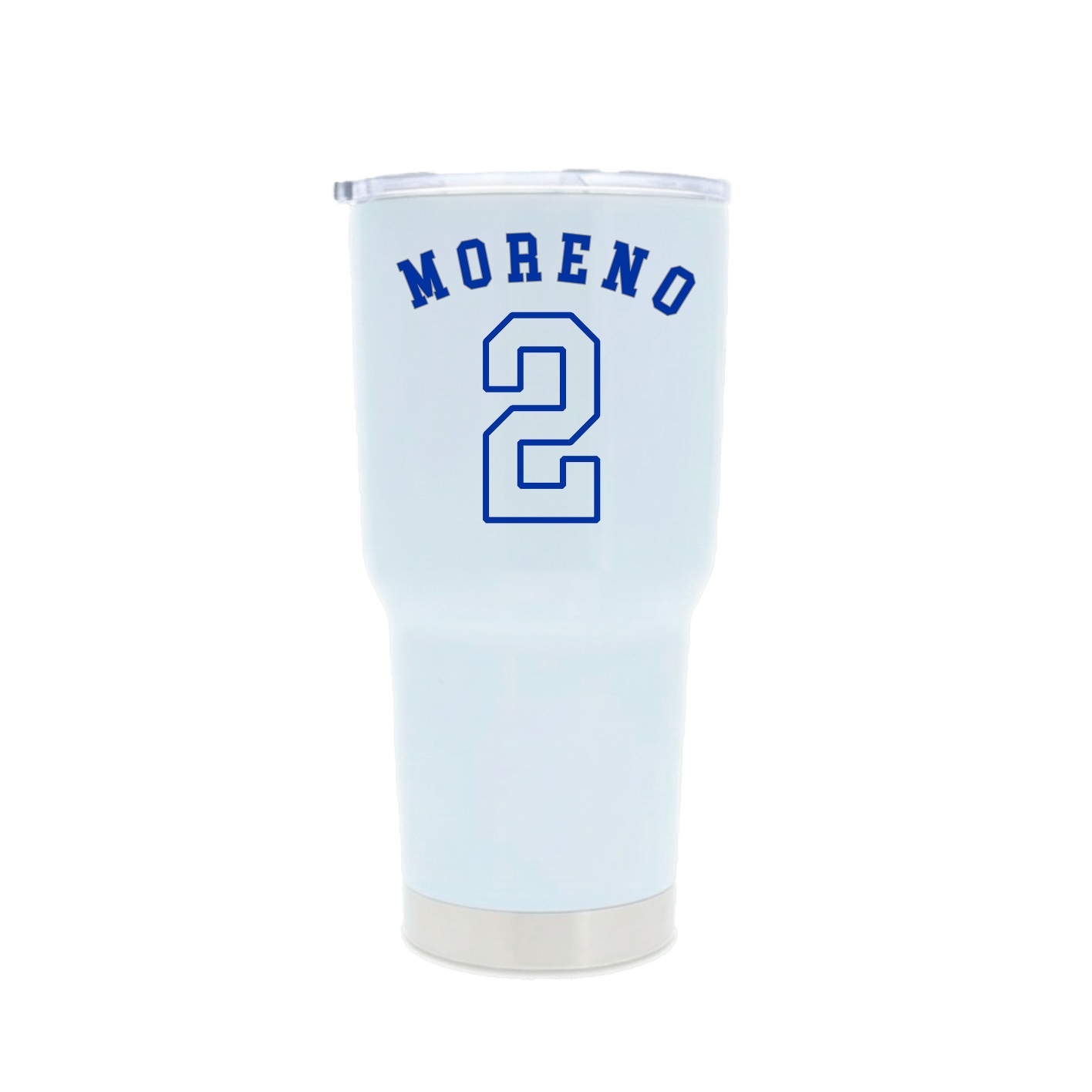 30oz Stainless Steel Tumbler — Shirsey Arch in White