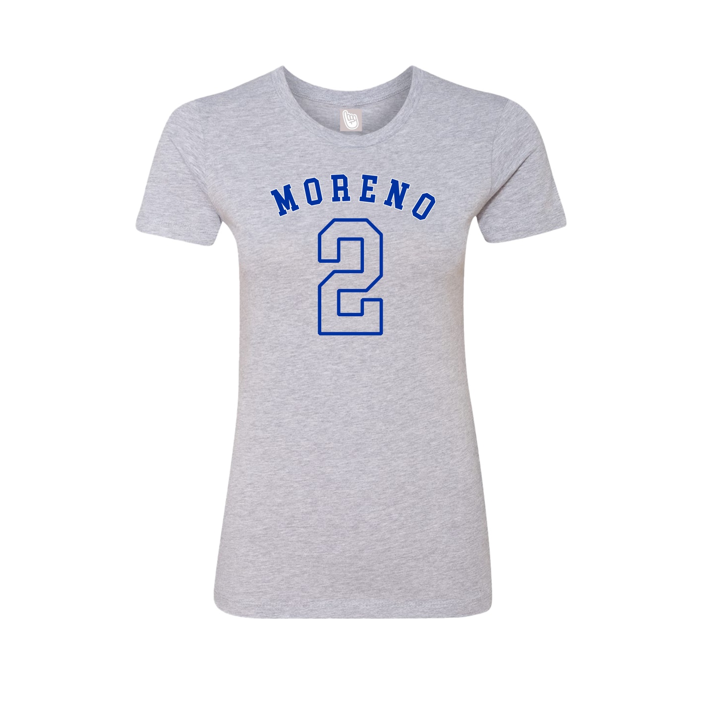 Fitted Women's Tee — Shirsey Arch in Grey