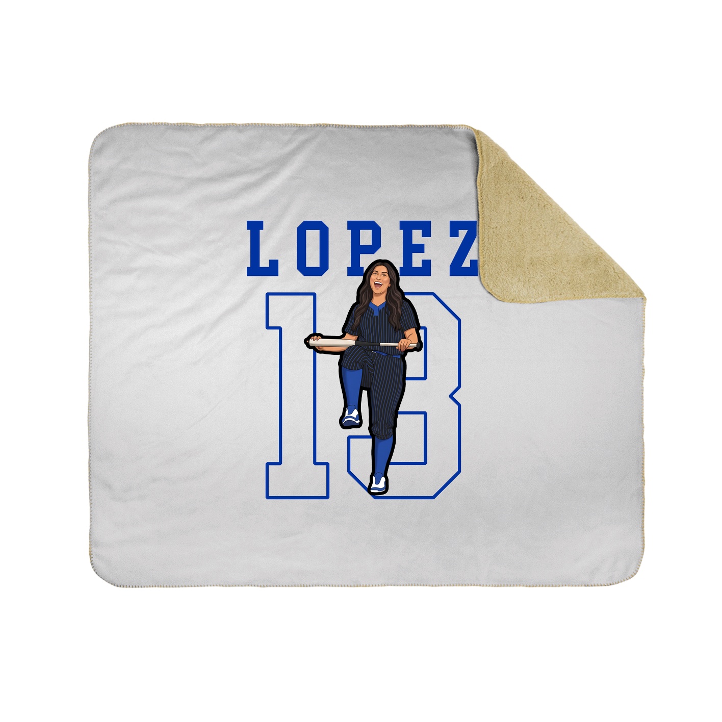 50x60 Sherpa Lined Throw Blanket