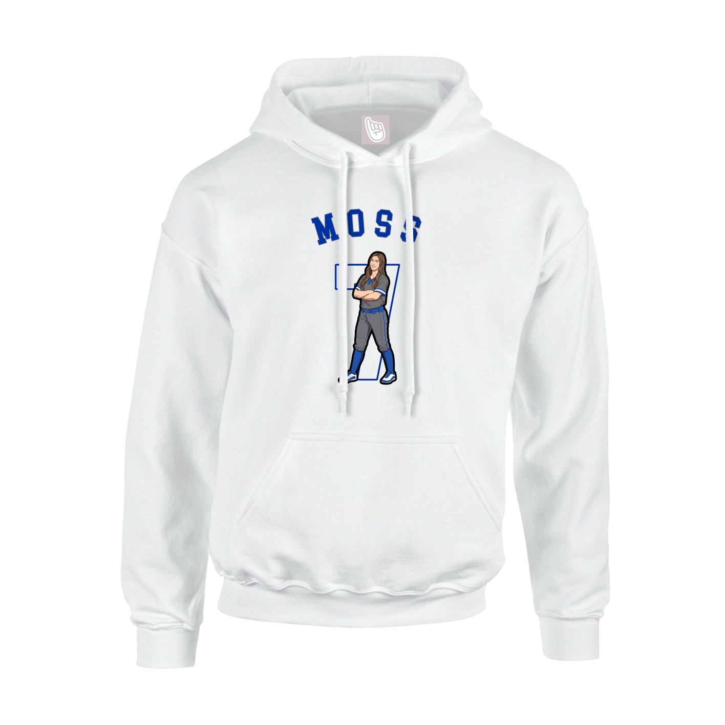 Youth Hoodie — Shirsey Arch in White