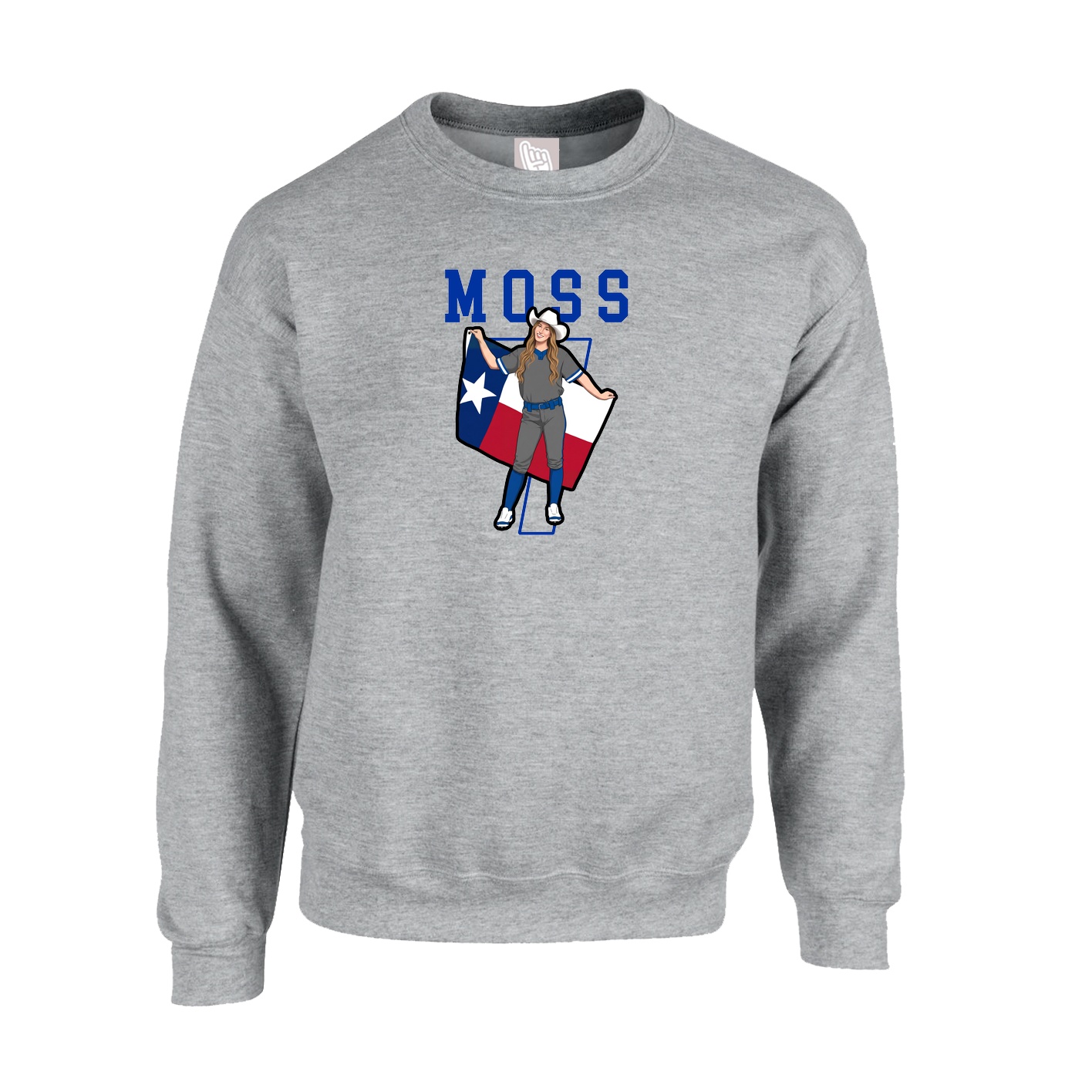 Fleece Crew — Shirsey in Grey