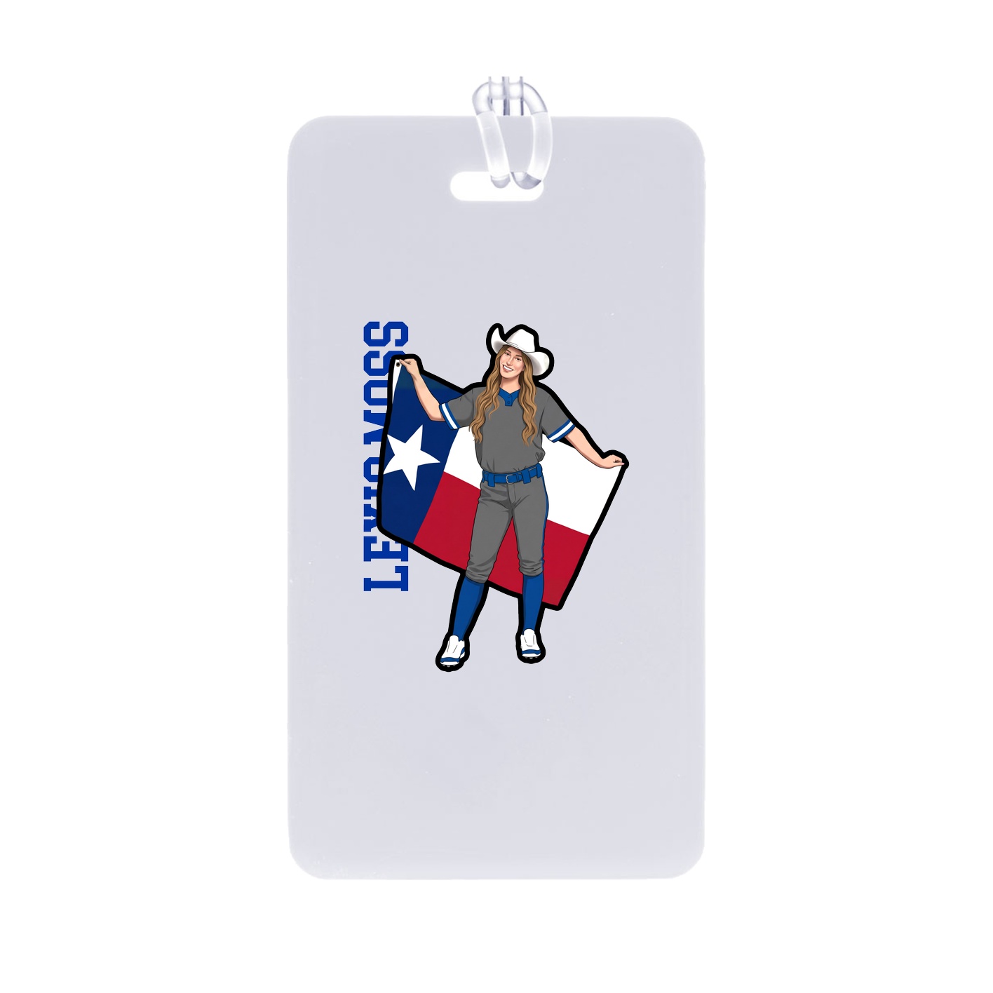 Bag Tag — Name Vertical in Classic