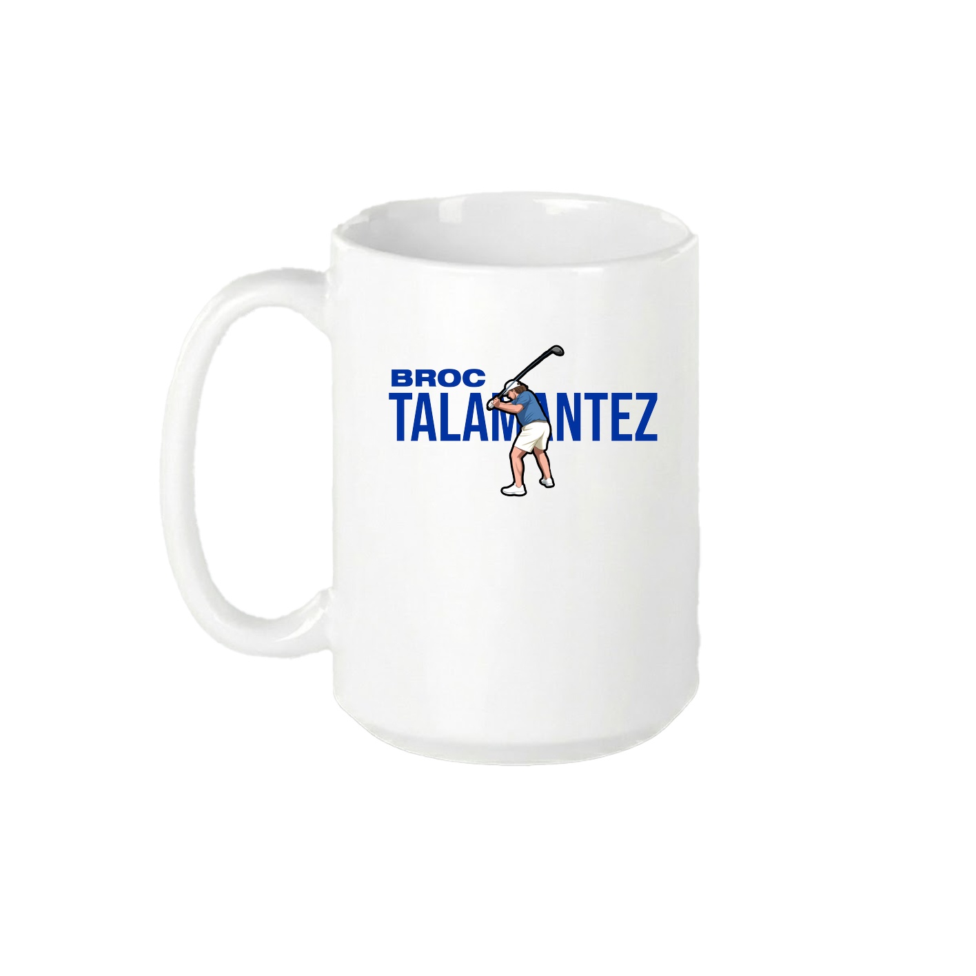 15oz Coffee Mug — Player Name in White