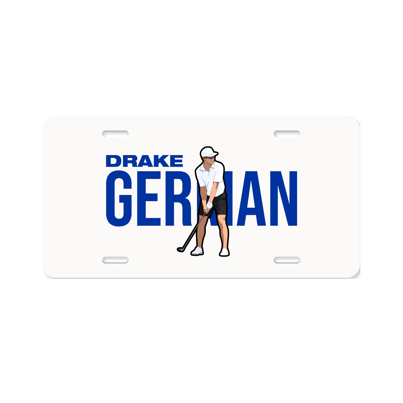 License Plate — Player Name in Classic