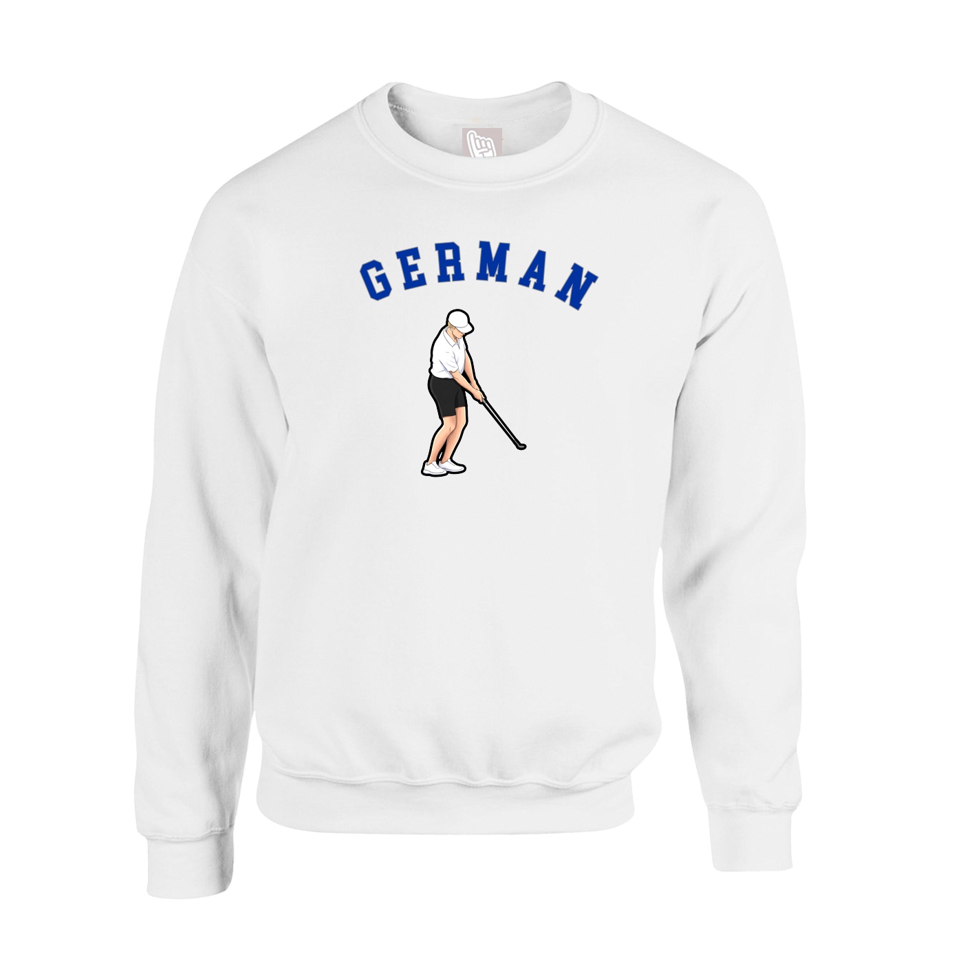 Fleece Crew — Shirsey Arch in White