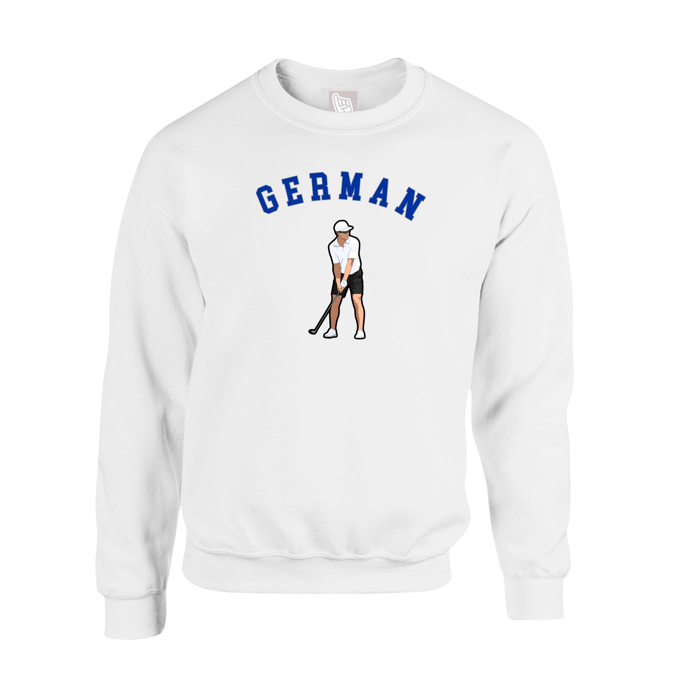 Fleece Crew — Shirsey Arch in White