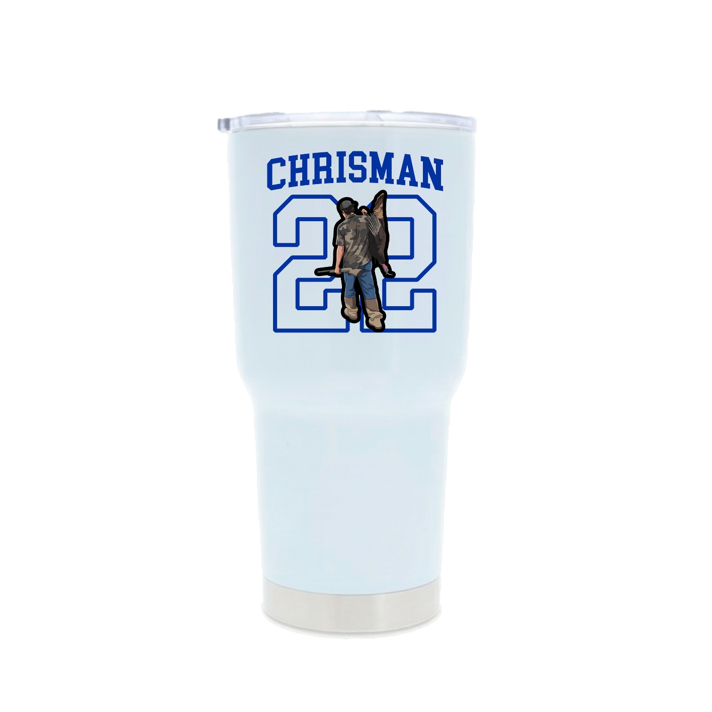 30oz Stainless Steel Tumbler — Shirsey in White