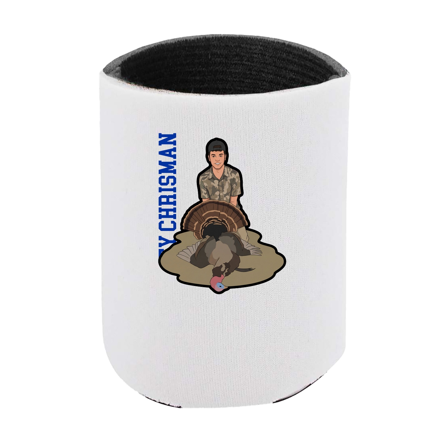 Can Holder — Name Vertical in White