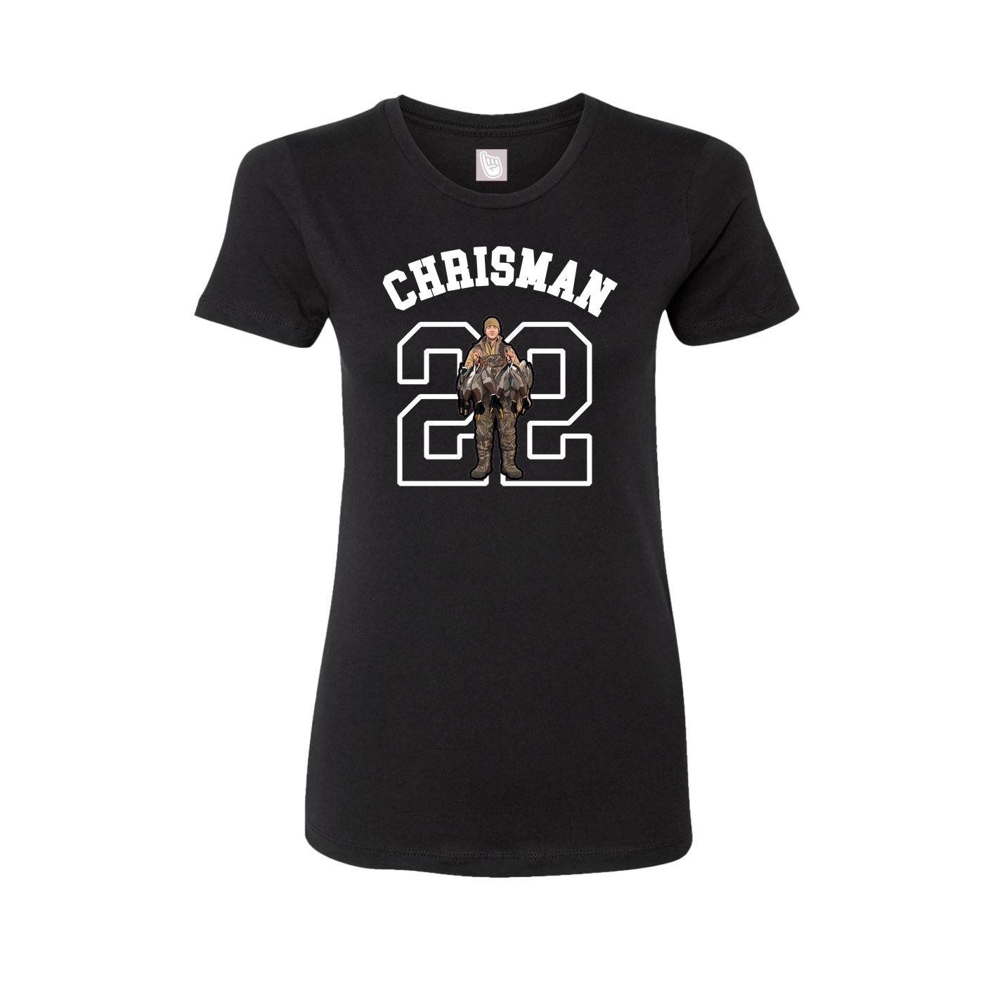 Fitted Women's Tee — Shirsey Arch in Black