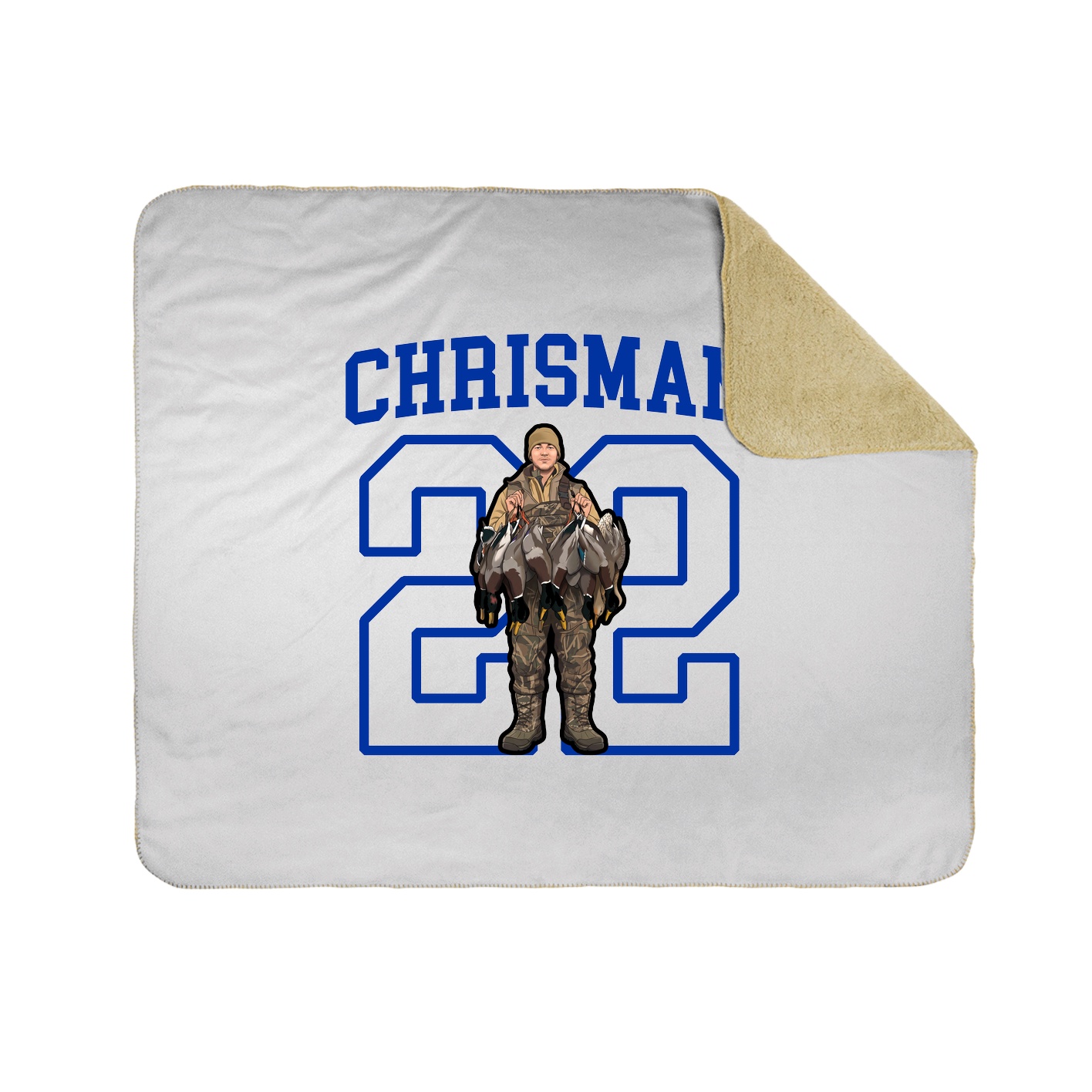 50x60 Sherpa Lined Throw Blanket