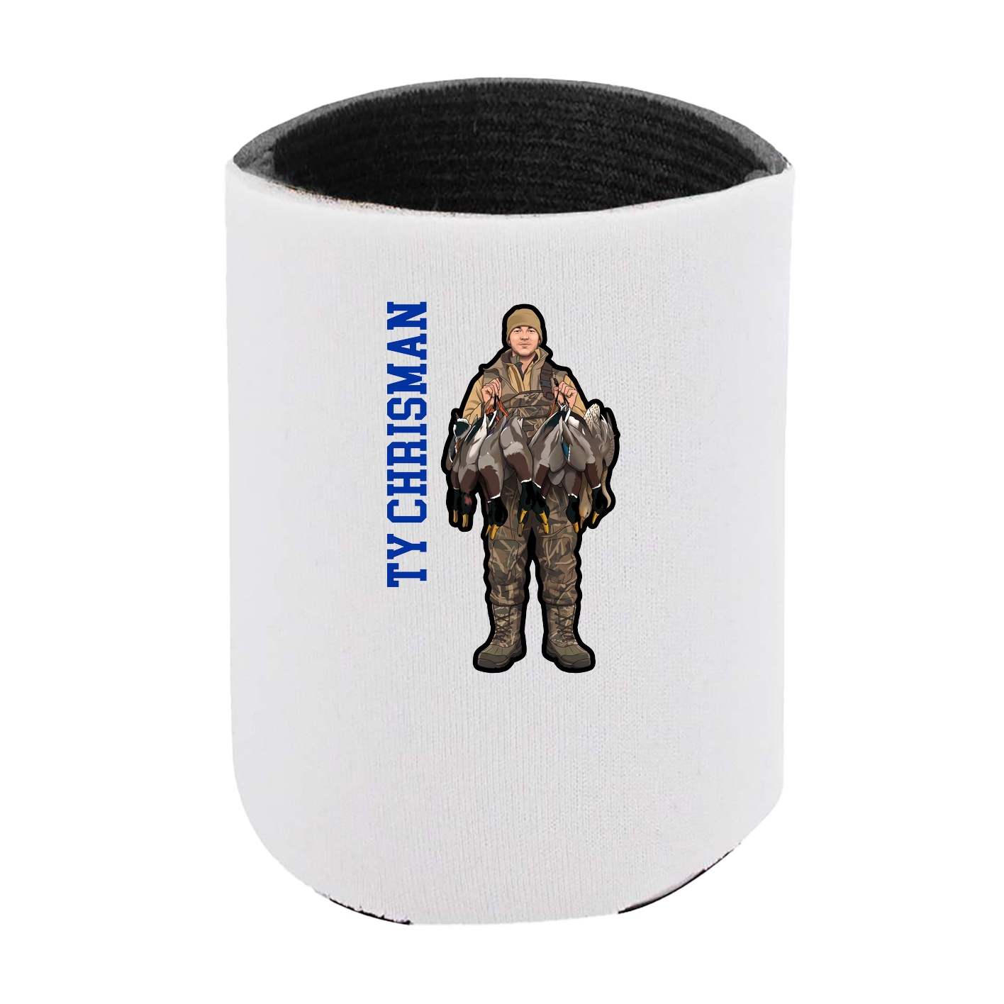 Can Holder — Name Vertical in White