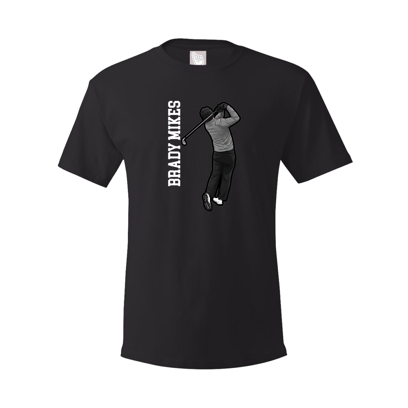 Tee — Name Vertical in Black
