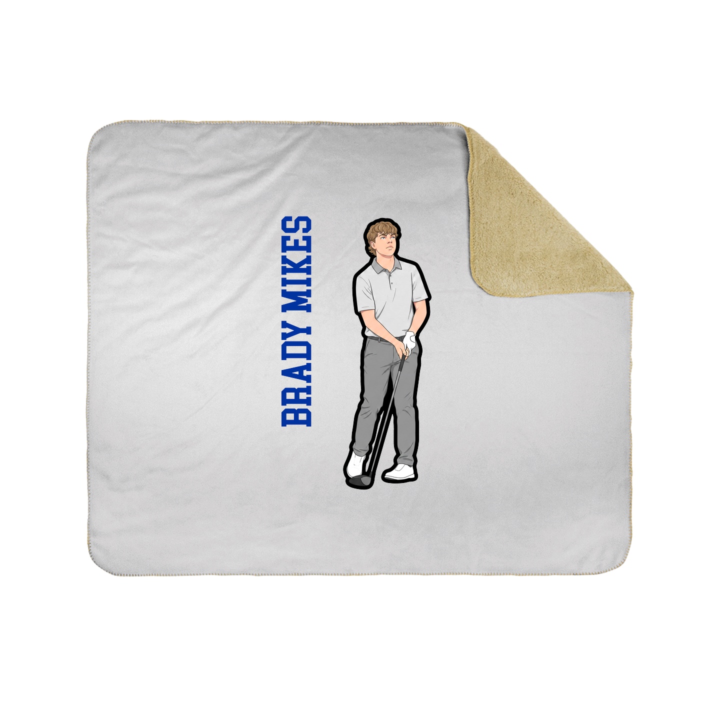 50x60 Sherpa Lined Throw Blanket