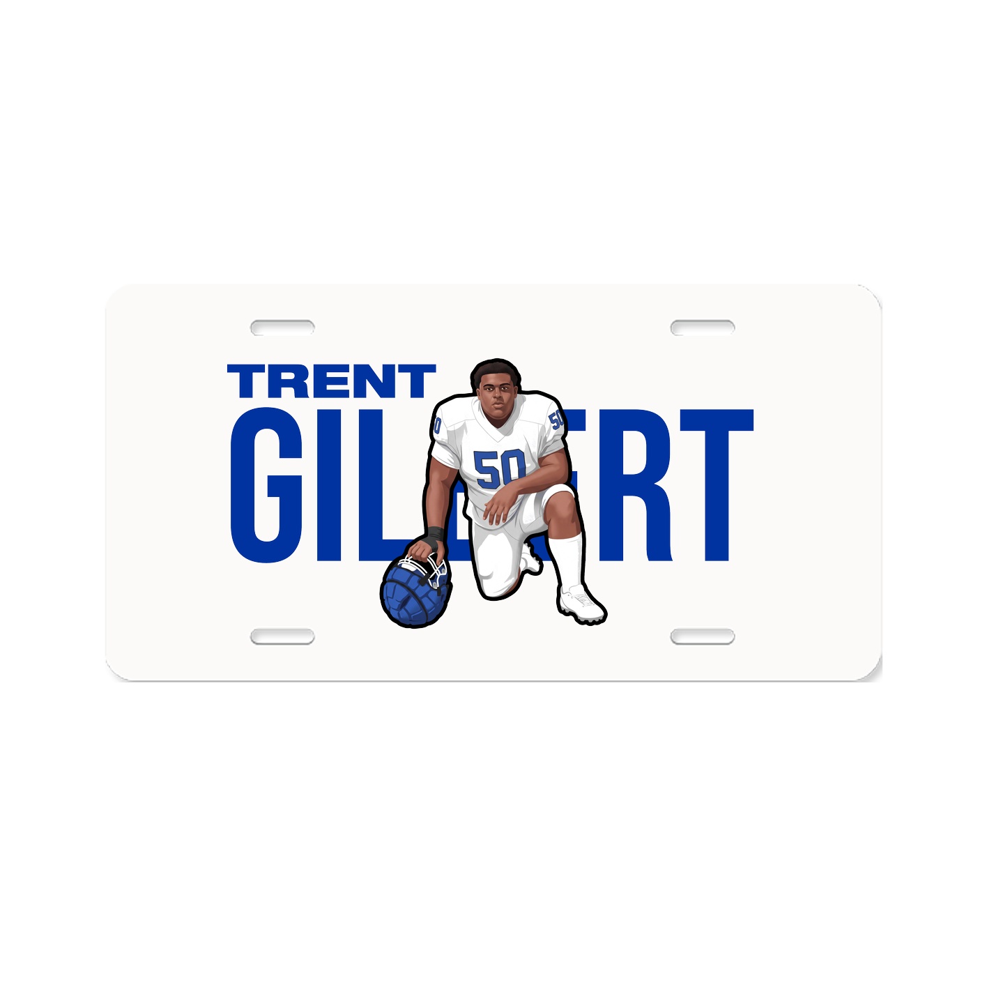 License Plate — Player Name in Classic