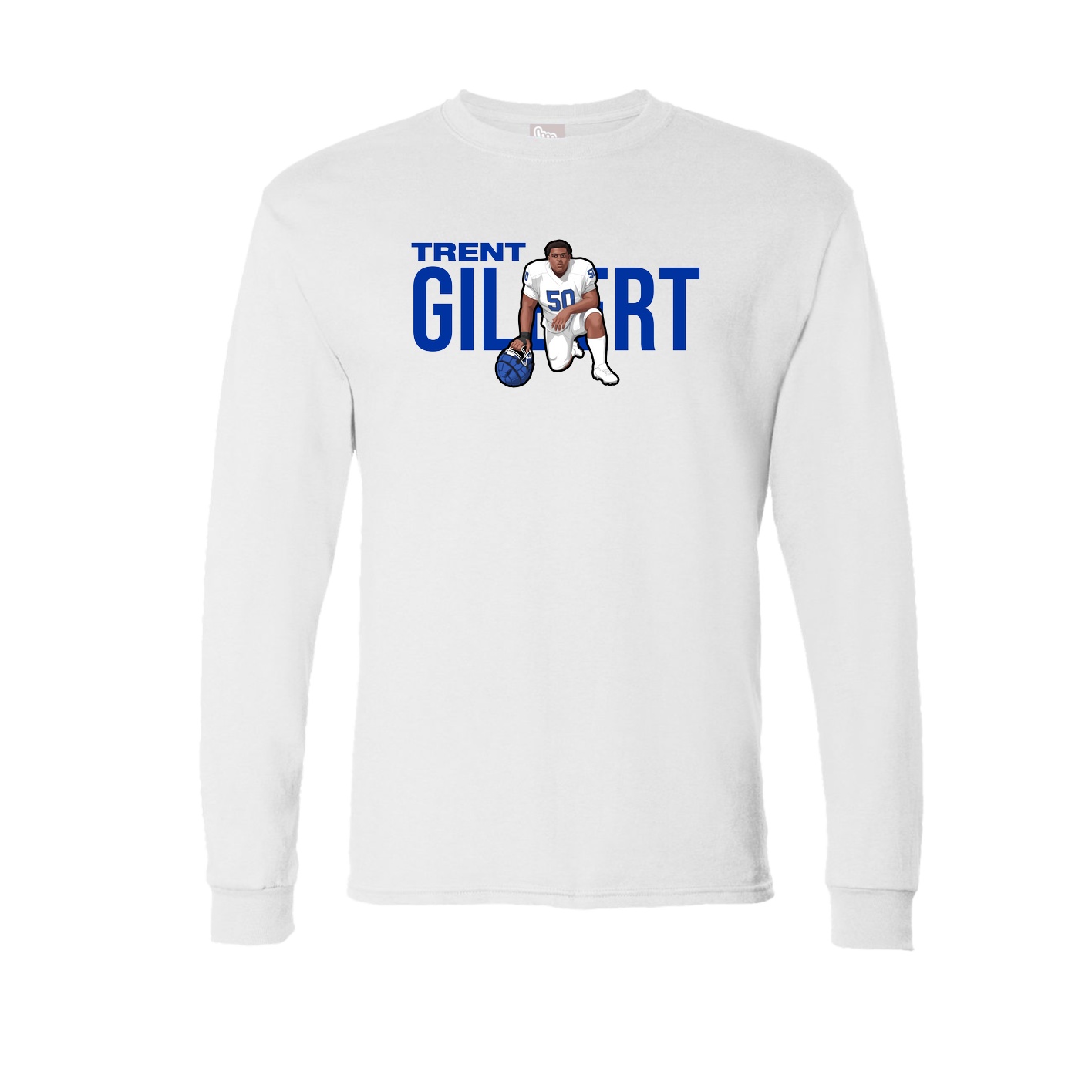 Long Sleeve Tee — Player Name in White