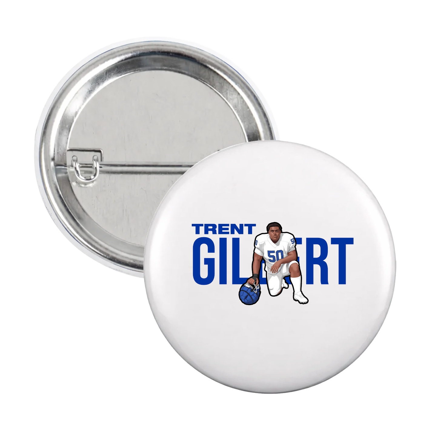 Game Day Button — Player Name in White