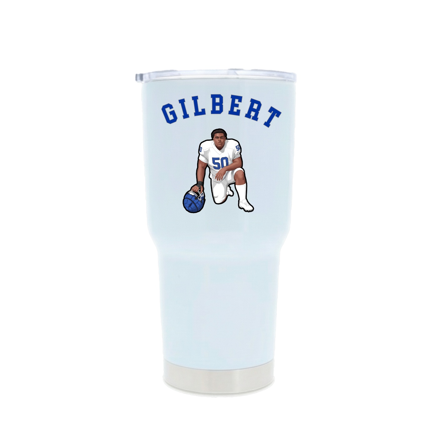 30oz Stainless Steel Tumbler — Shirsey Arch in White