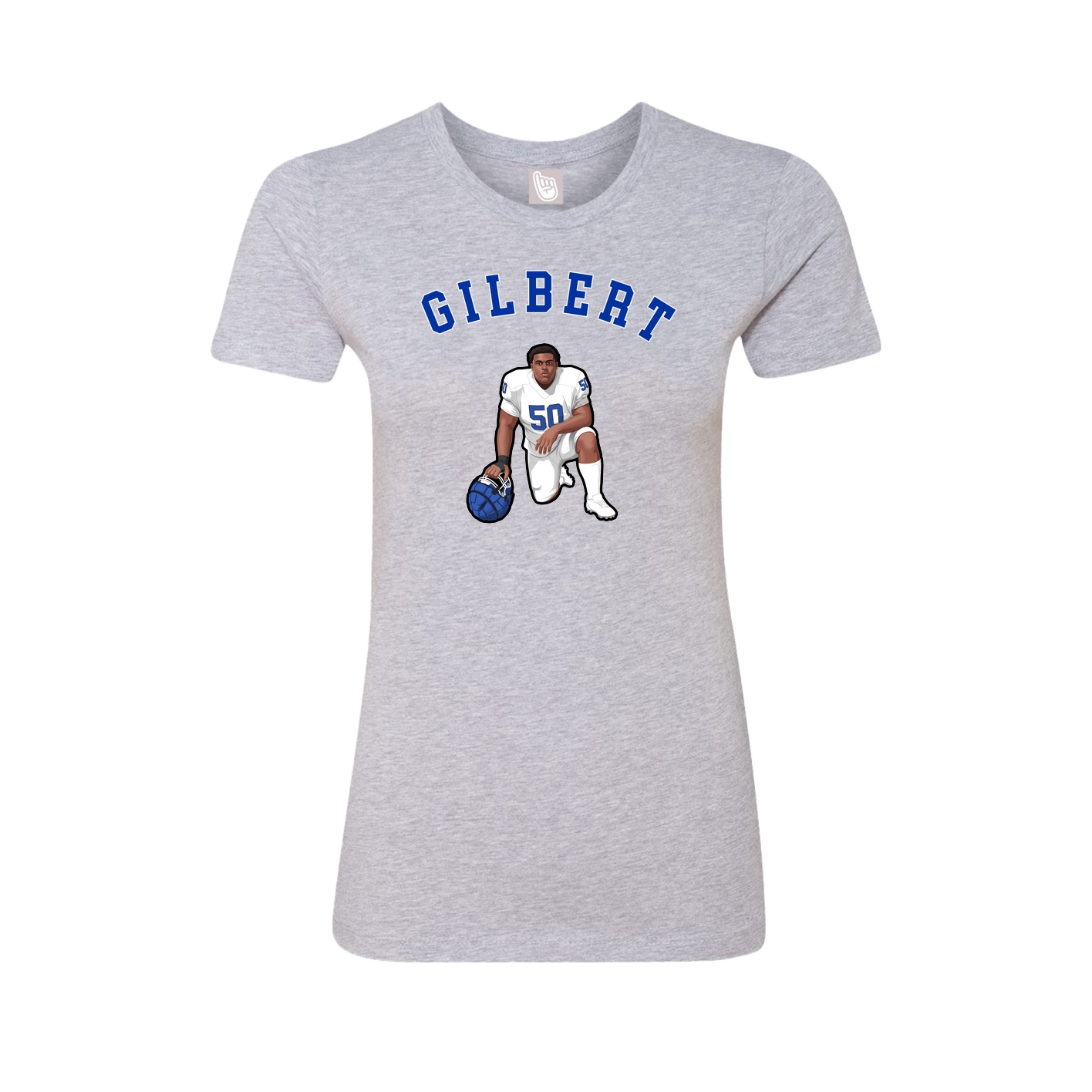 Fitted Women's Tee — Shirsey Arch in Grey
