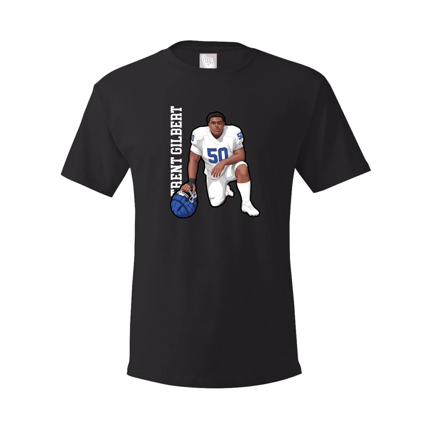 Tee — Name Vertical in Black