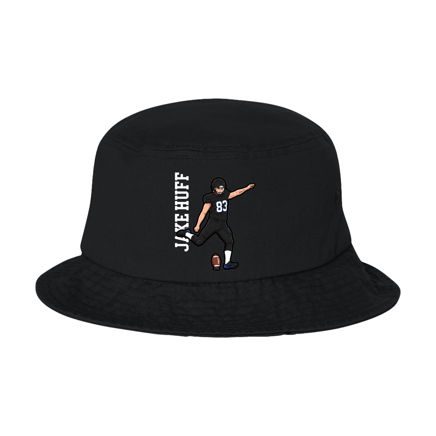 Bucket Cap — Name Vertical in Black