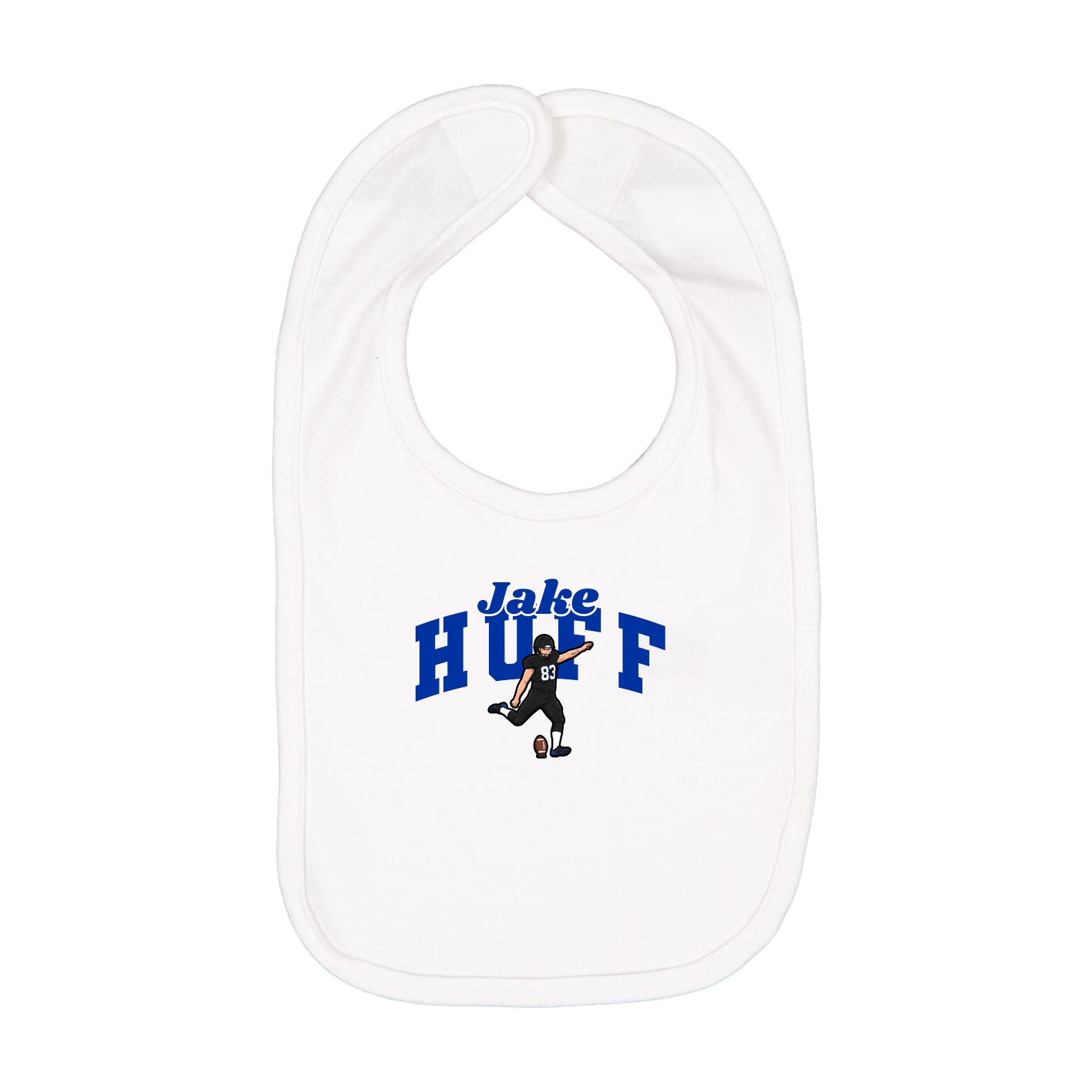 Infant Bib — Signature Arch in White
