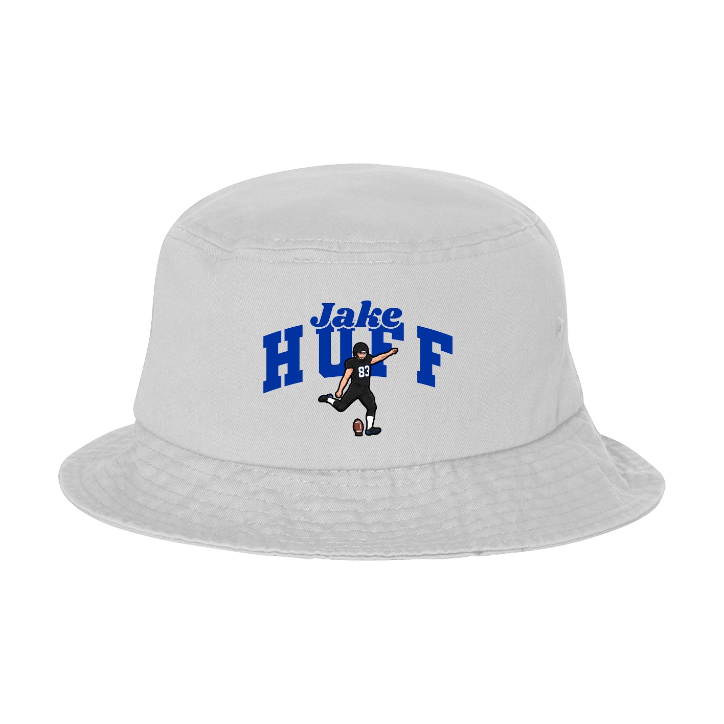 Bucket Cap — Signature Arch in White