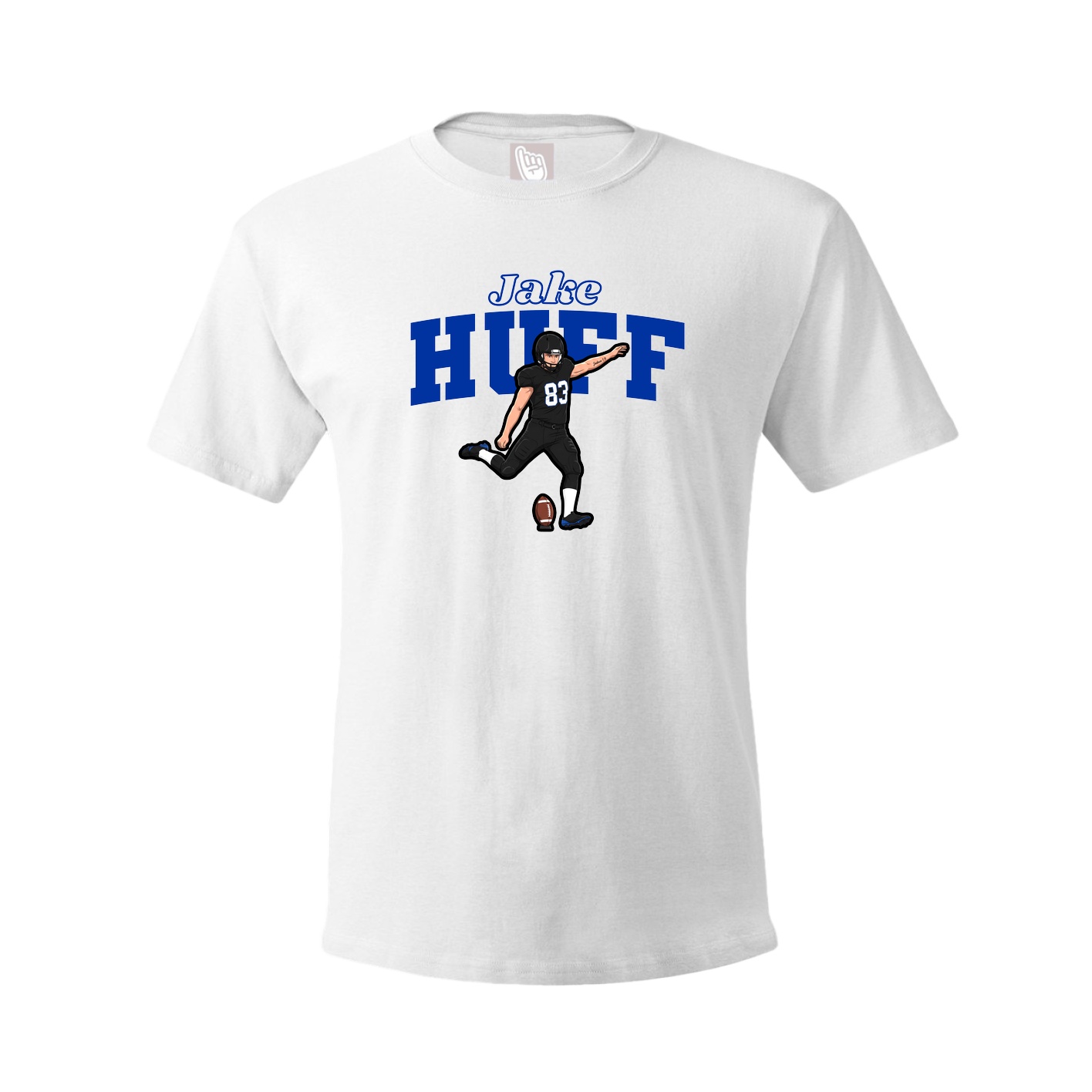 Youth Tee — Name Arch in White