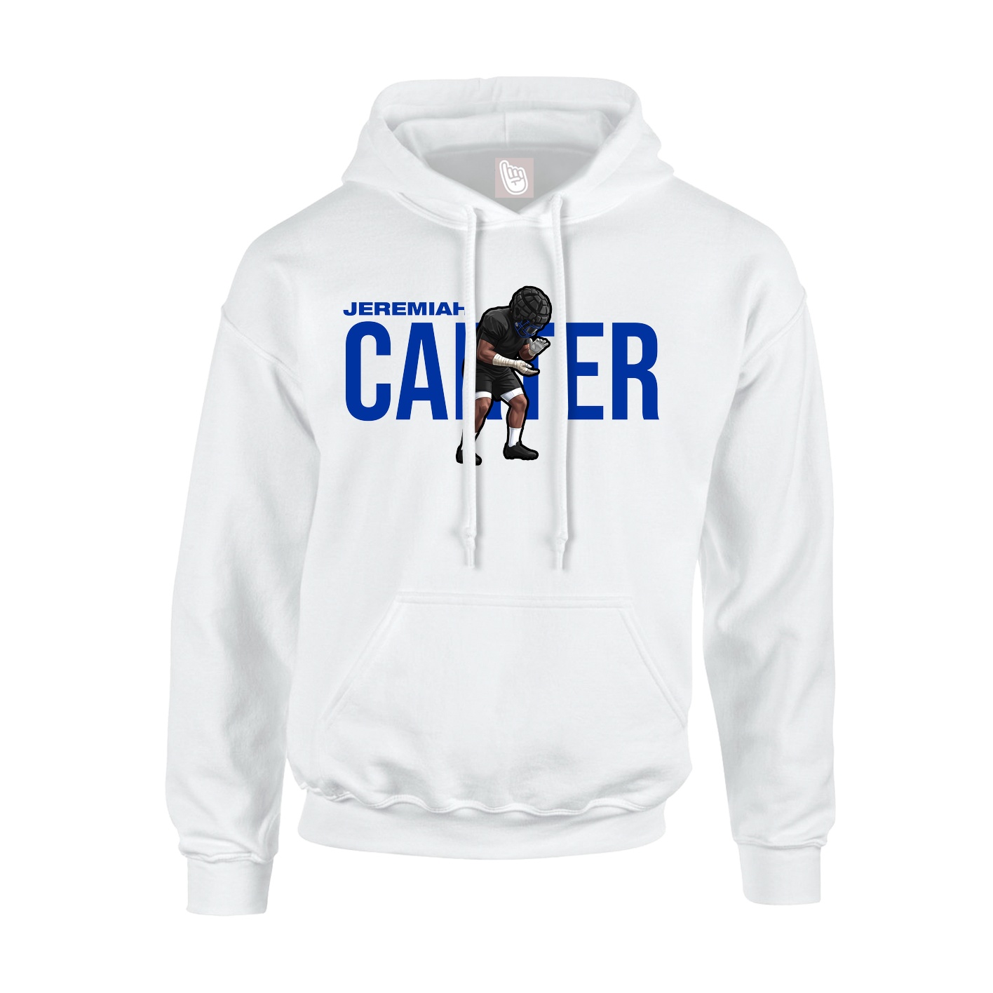 Youth Hoodie — Player Name in White