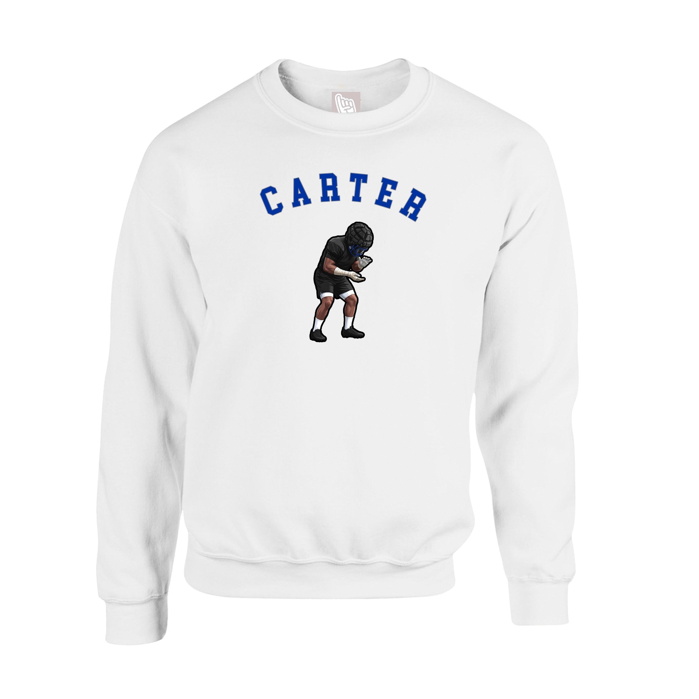 Fleece Crew — Shirsey Arch in White