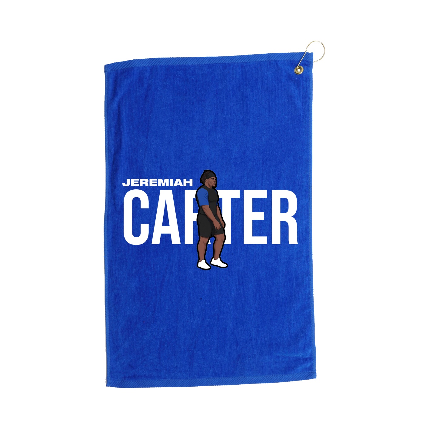 Golf Towel — Player Name in Royal