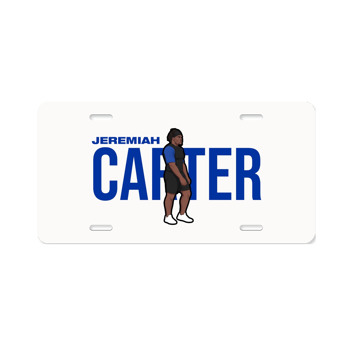 License Plate — Player Name in Classic