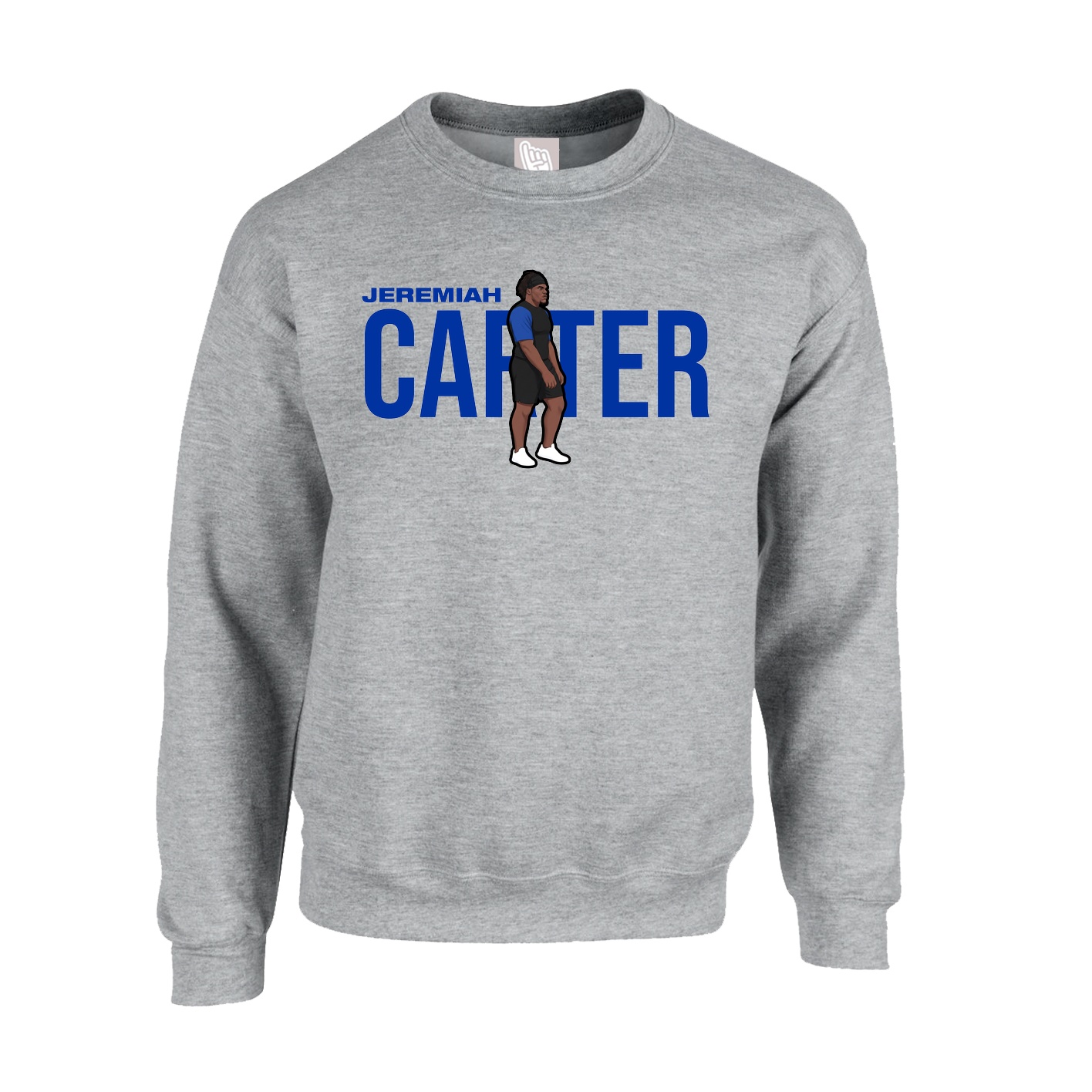 Fleece Crew — Player Name in Grey