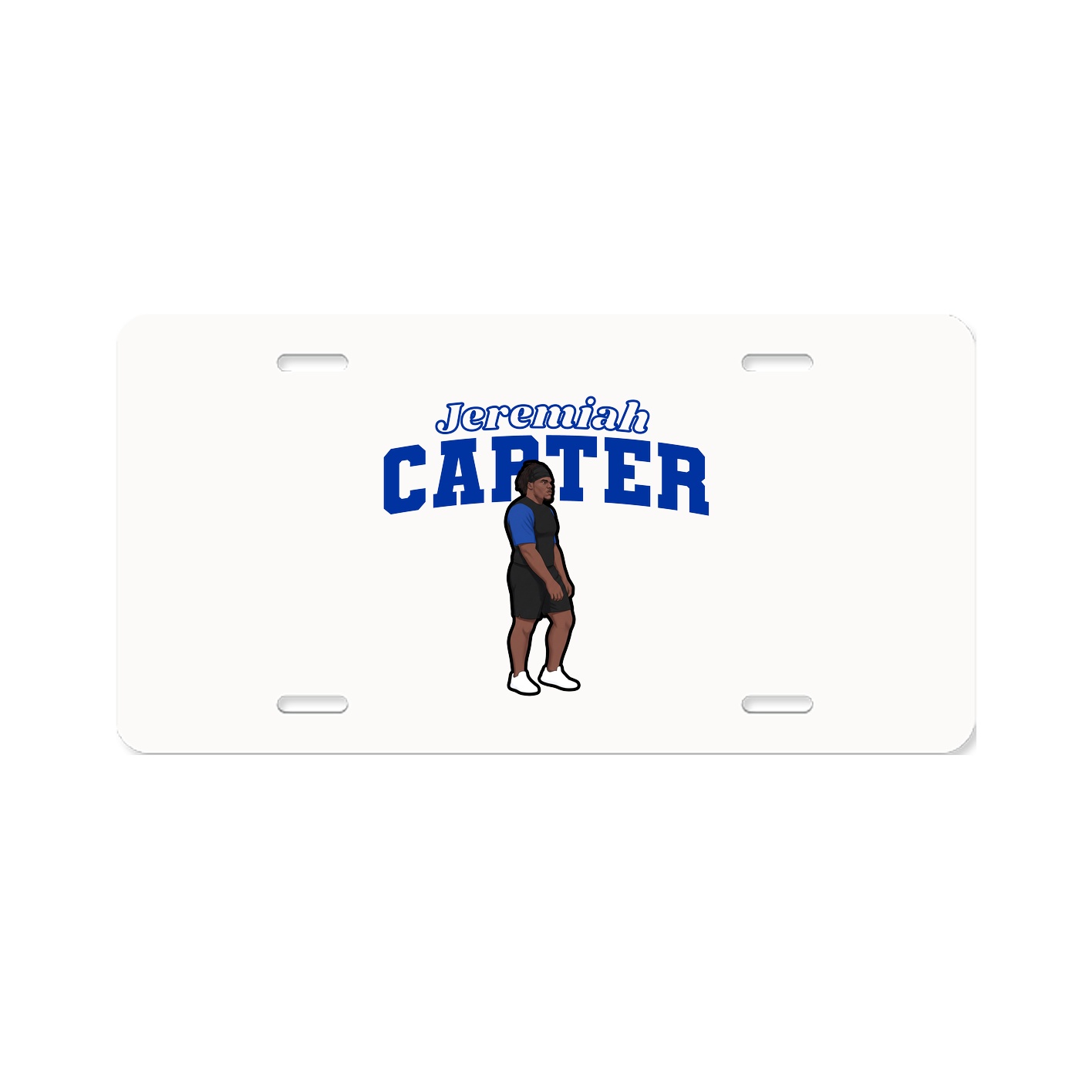 License Plate — Name Arch in Classic
