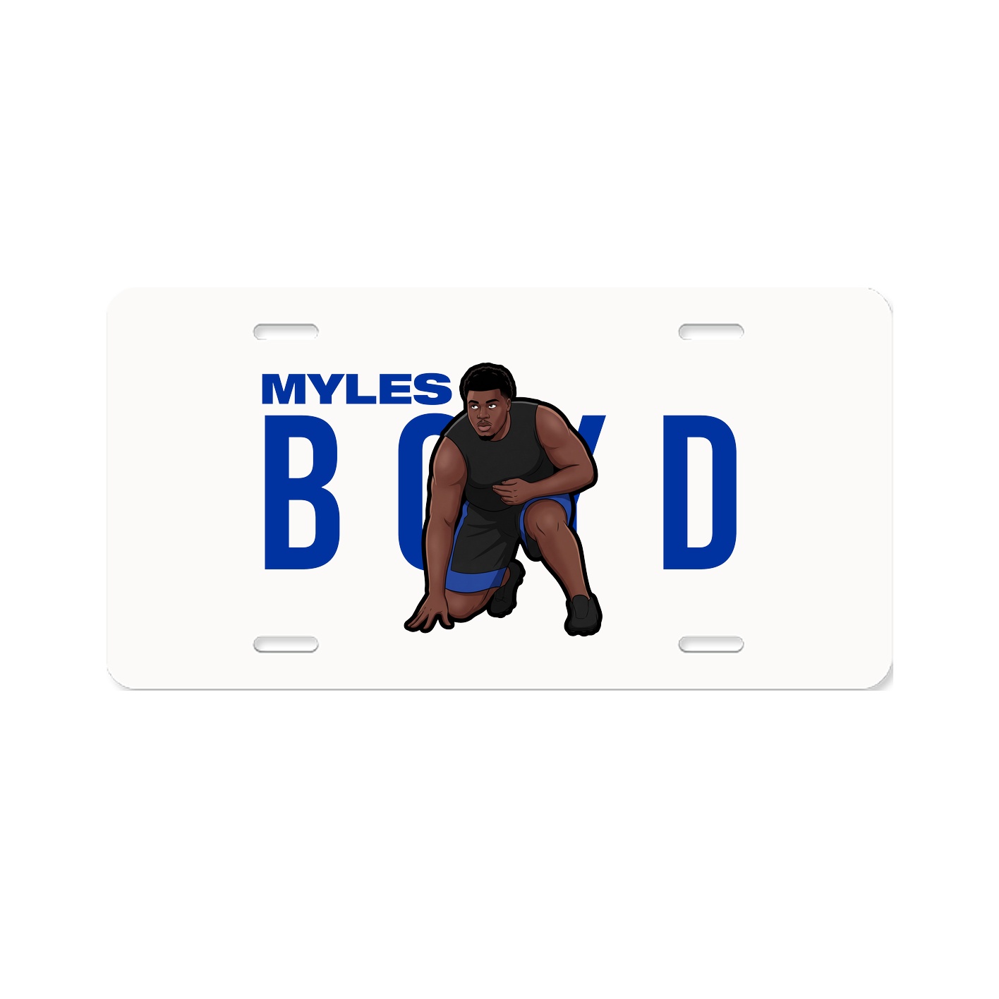 License Plate — Player Name in Classic