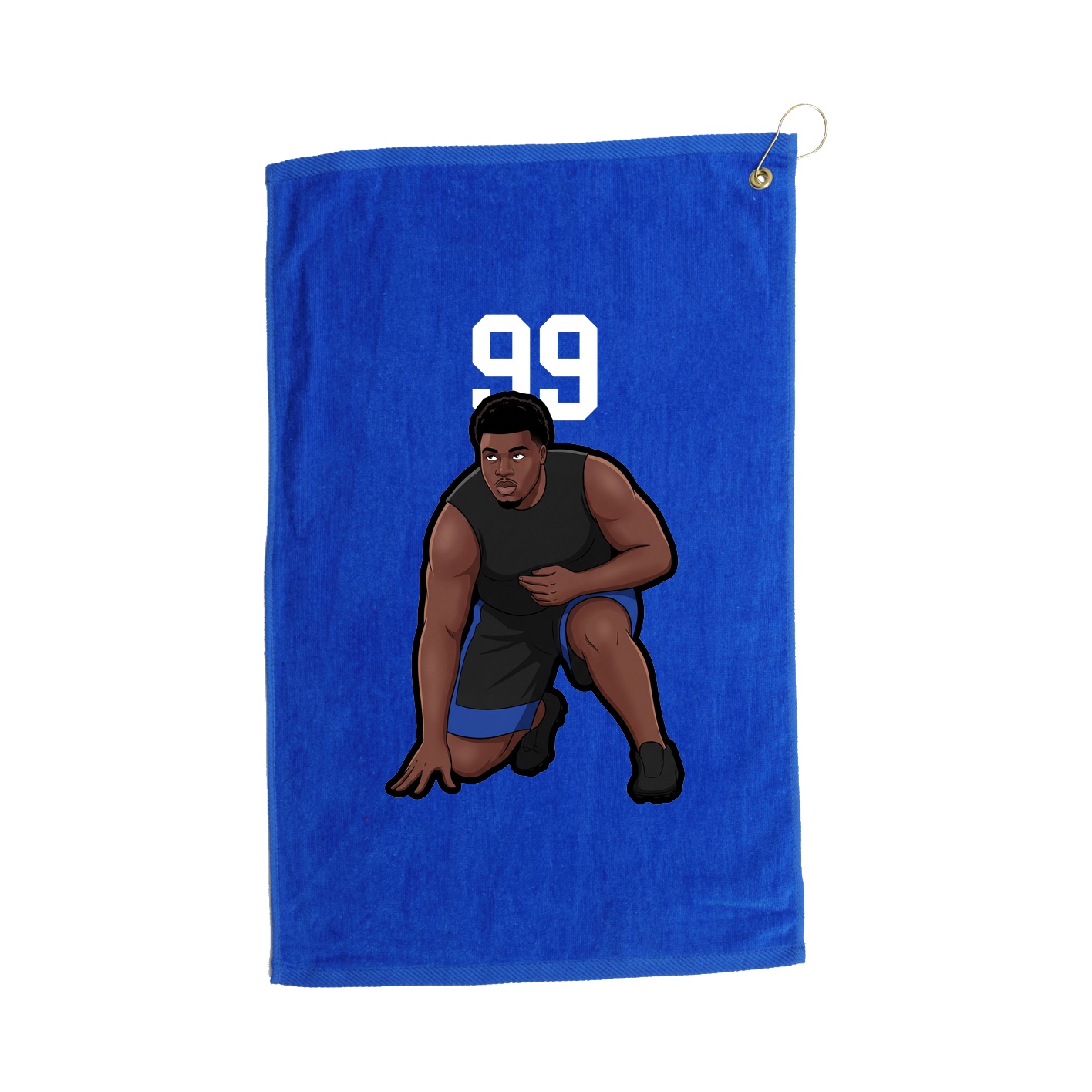 Golf Towel — Number Top in Royal