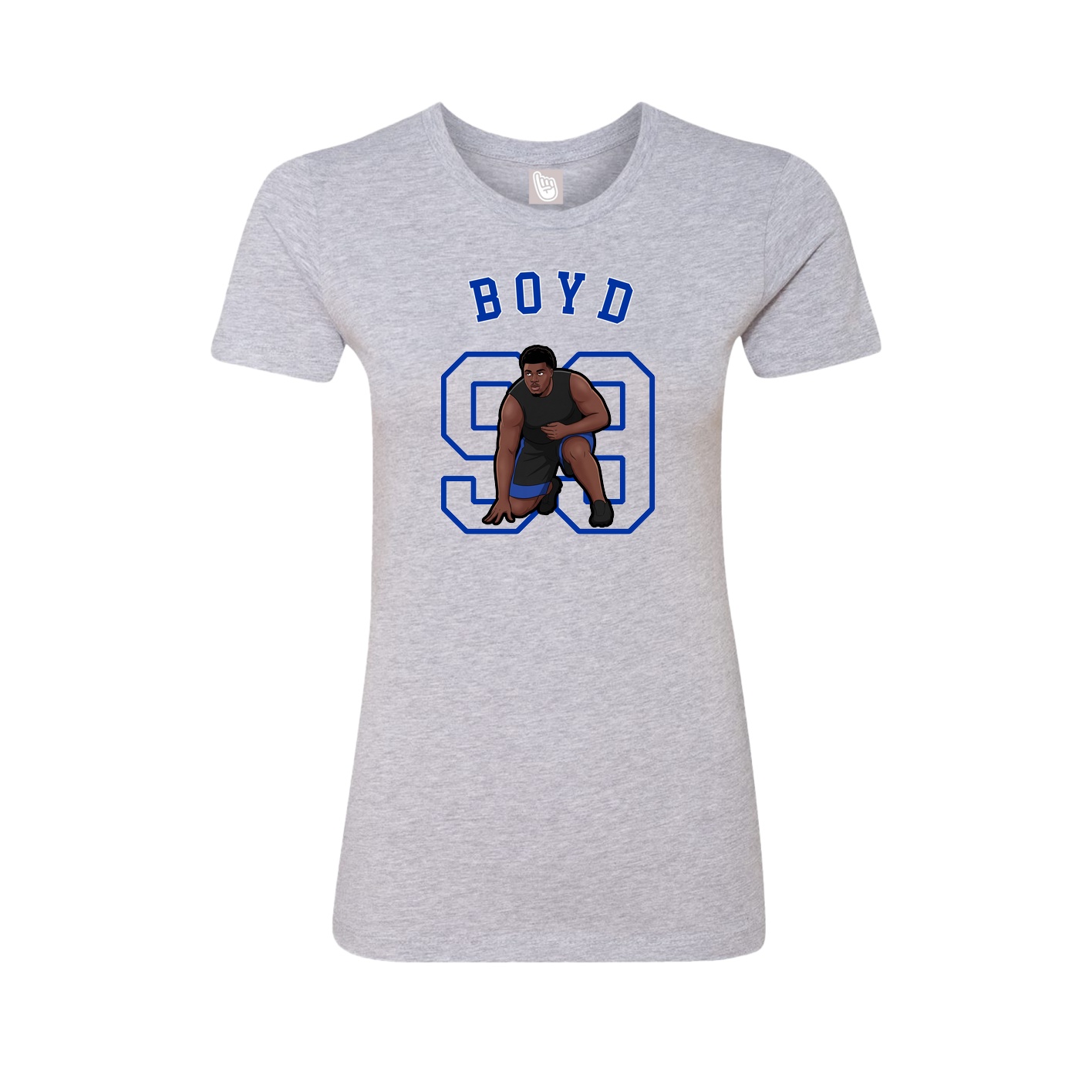 Fitted Women's Tee — Shirsey Arch in Grey