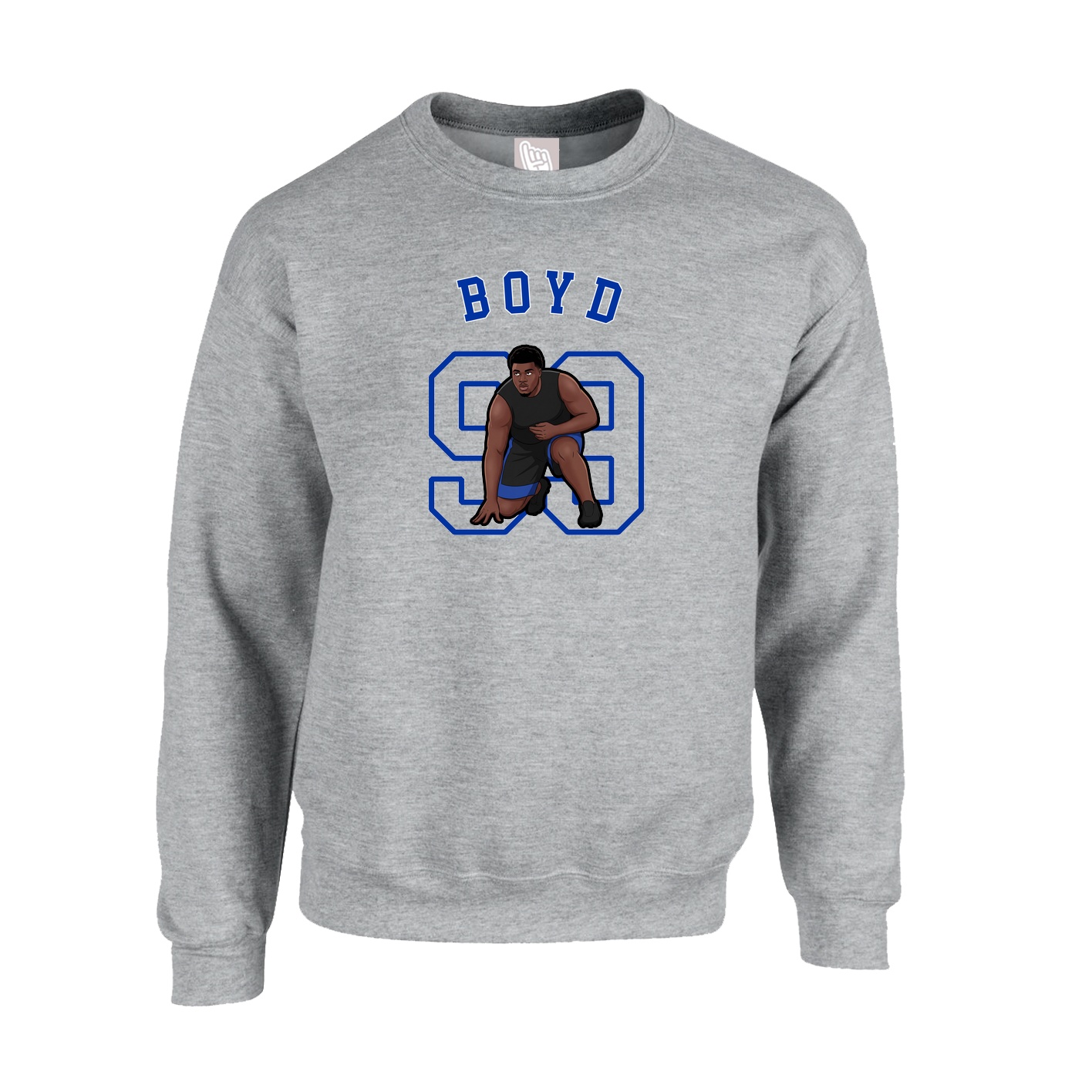 Fleece Crew — Shirsey Arch in Grey
